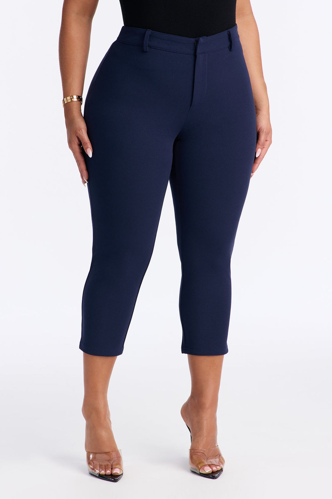 Under One Condition Crepe Capri Pant - Navy