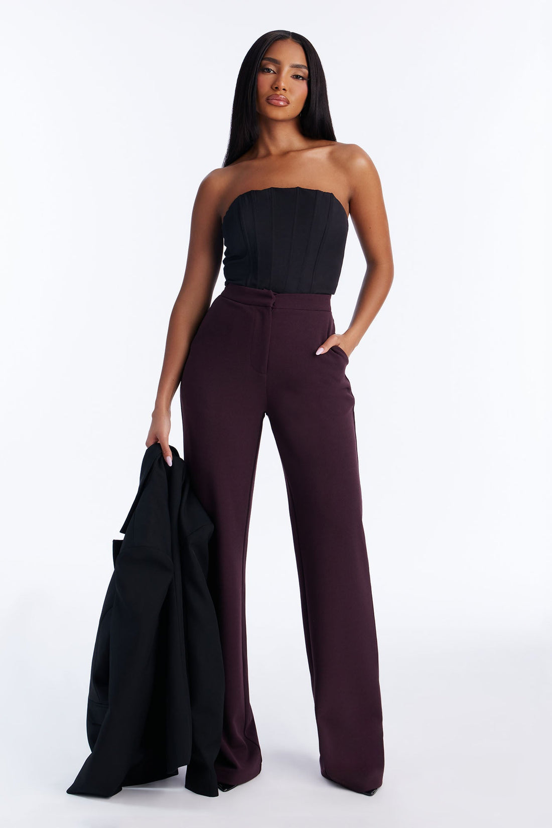 Core Competency Straight Leg Trouser - Chocolate