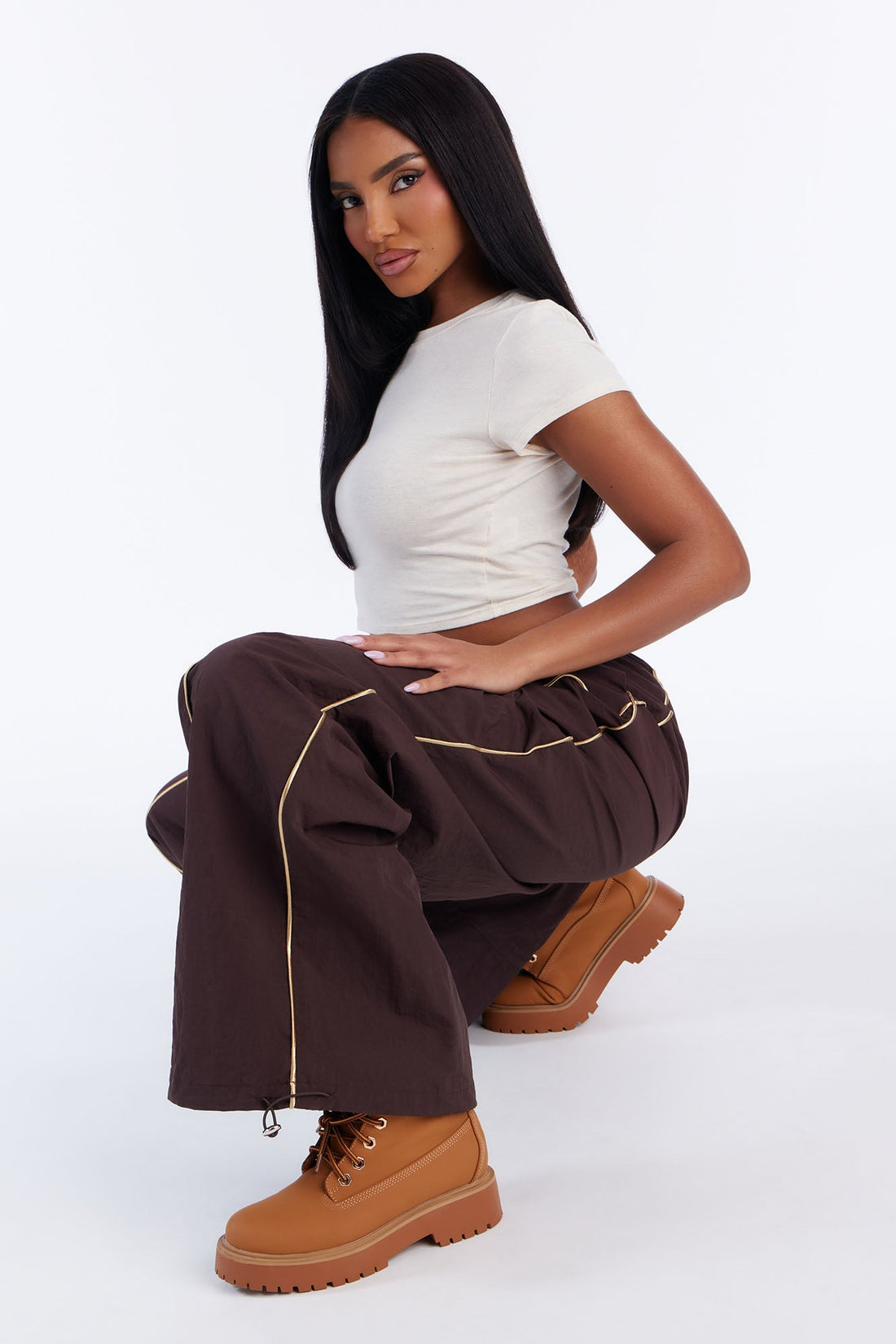 Precise Movement Windbreaker Track Pant - Chocolate/Combo
