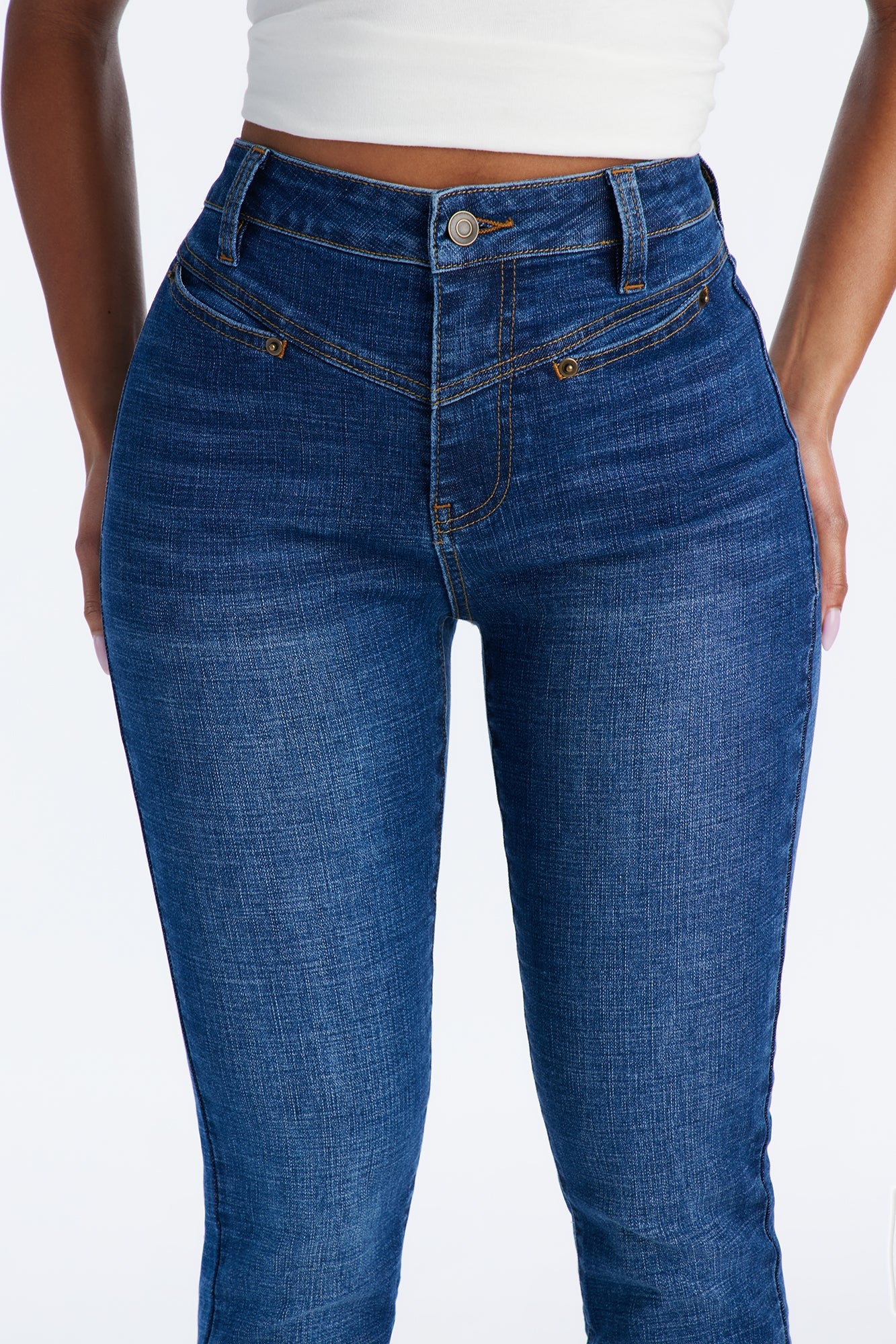 Wild West Stretch Skinny Jeans - Dark Wash