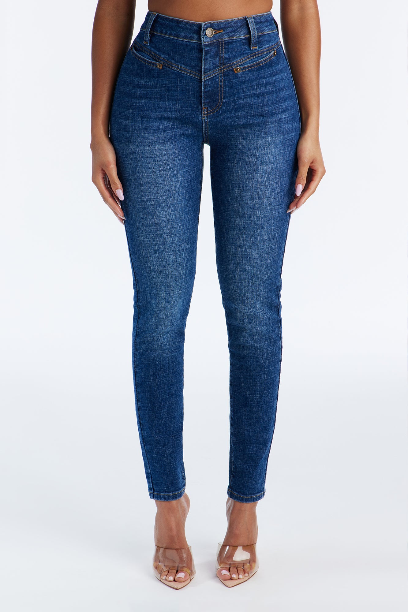 Wild West Stretch Skinny Jeans - Dark Wash