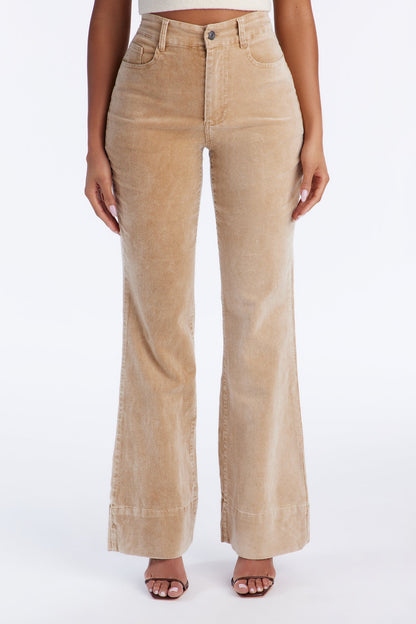 Chasing Sunsets Corduroy Flare Pant 32″ - Mustard