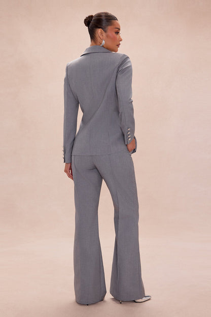 All About Business Blazer Pant Set - Grey