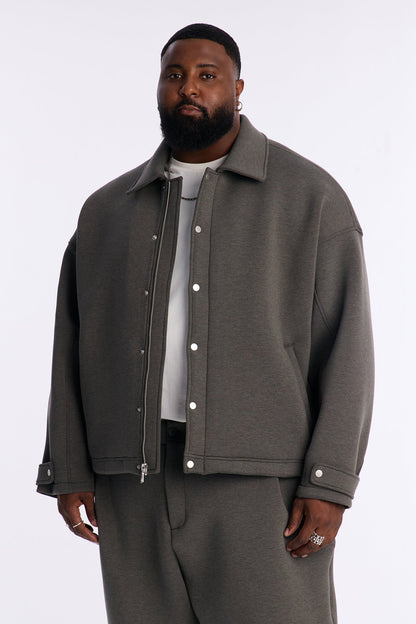 The Boxy Arclight Interlock Jacket - Brown