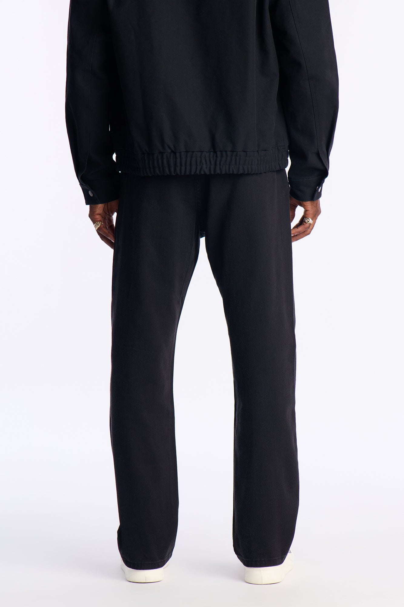 Straight Be Pleated Jean - Black