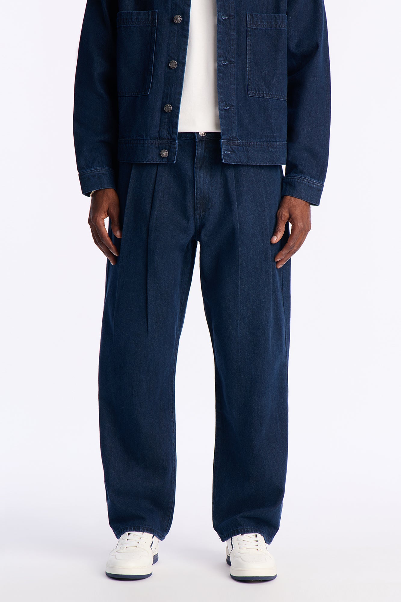 Barrel Aime Pleated Jean - Indigo