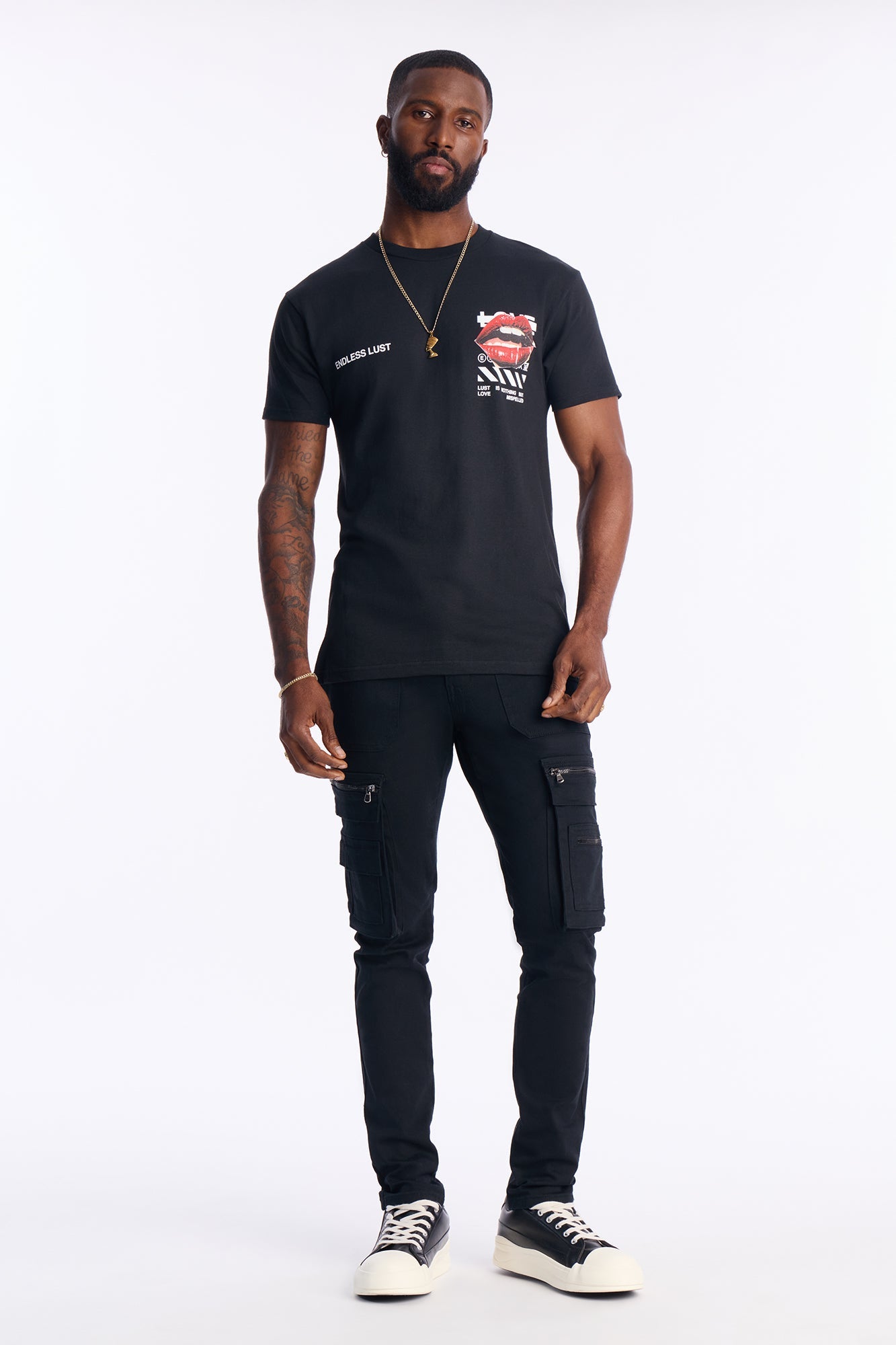 Endless Love Awaits Short Sleeve Tee - Black