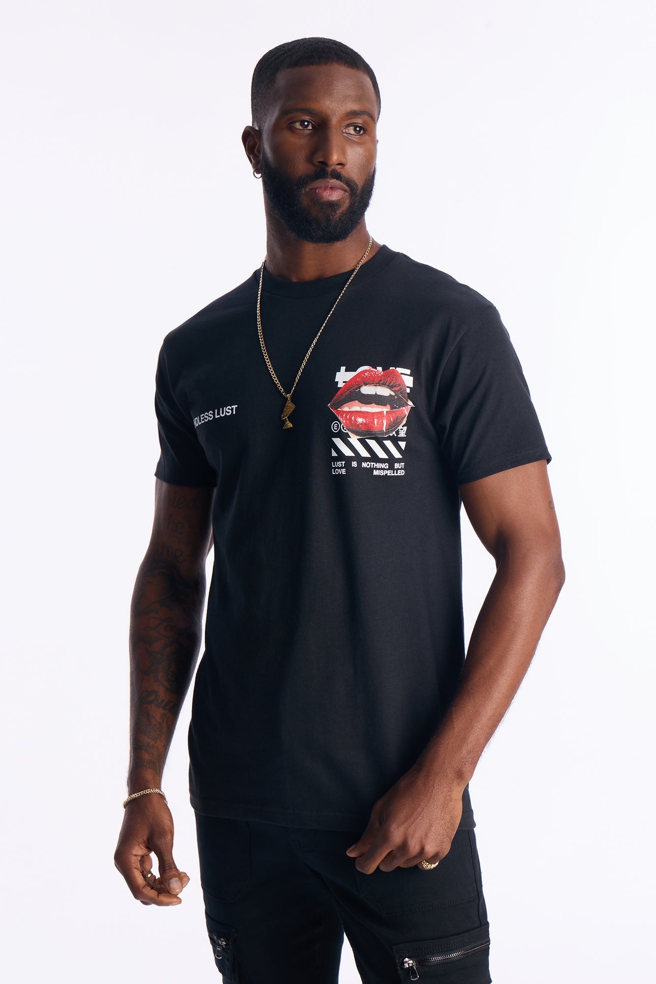 Endless Love Awaits Short Sleeve Tee - Black