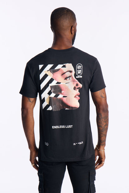 Endless Love Awaits Short Sleeve Tee - Black