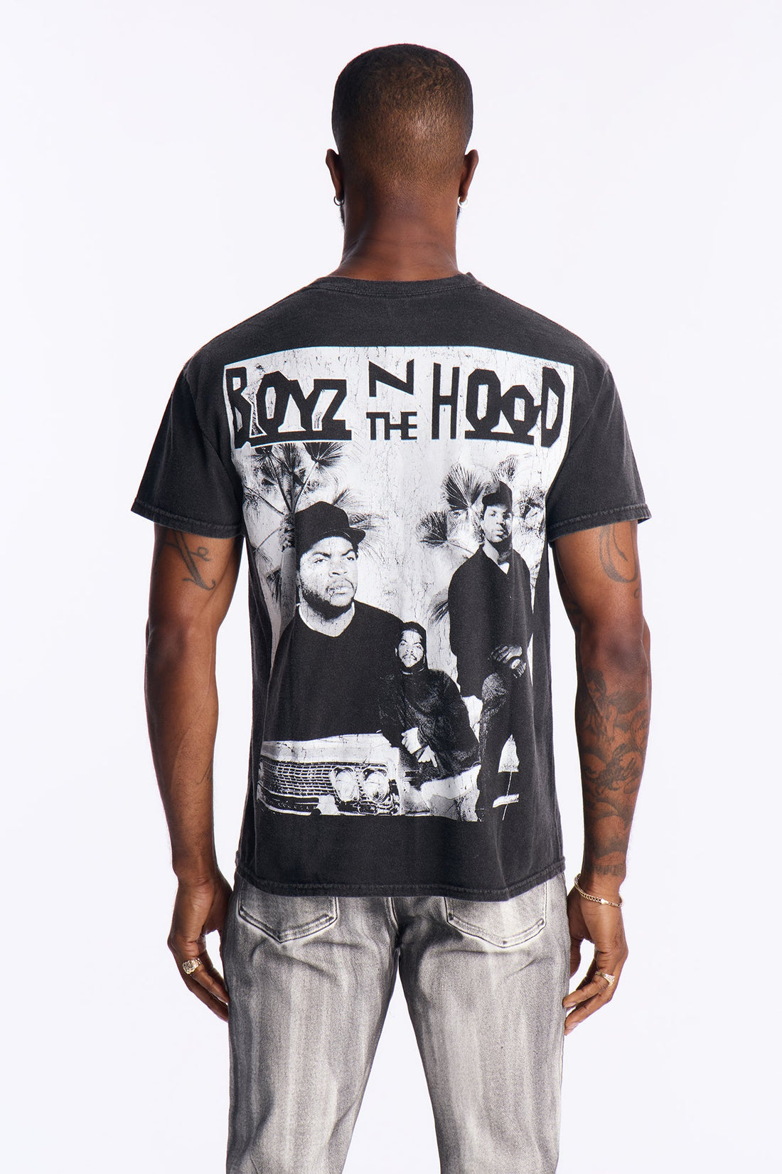 Boyz N The Hood Doughboy Vintage Washed Short Sleeve Tee - Black Wash