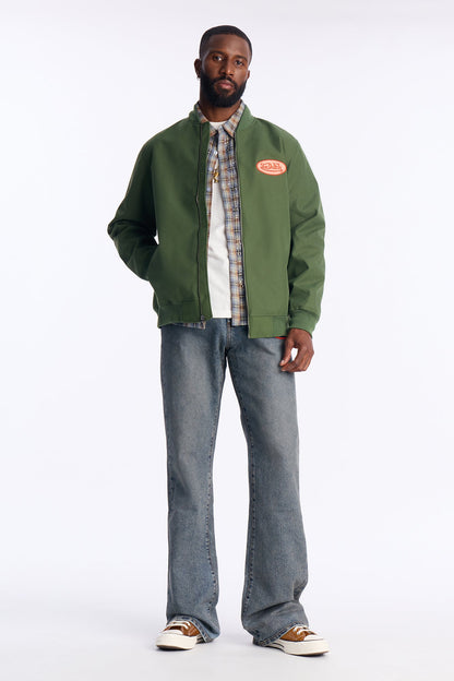Von Dutch Iconic Patch Bomber Jacket - Olive