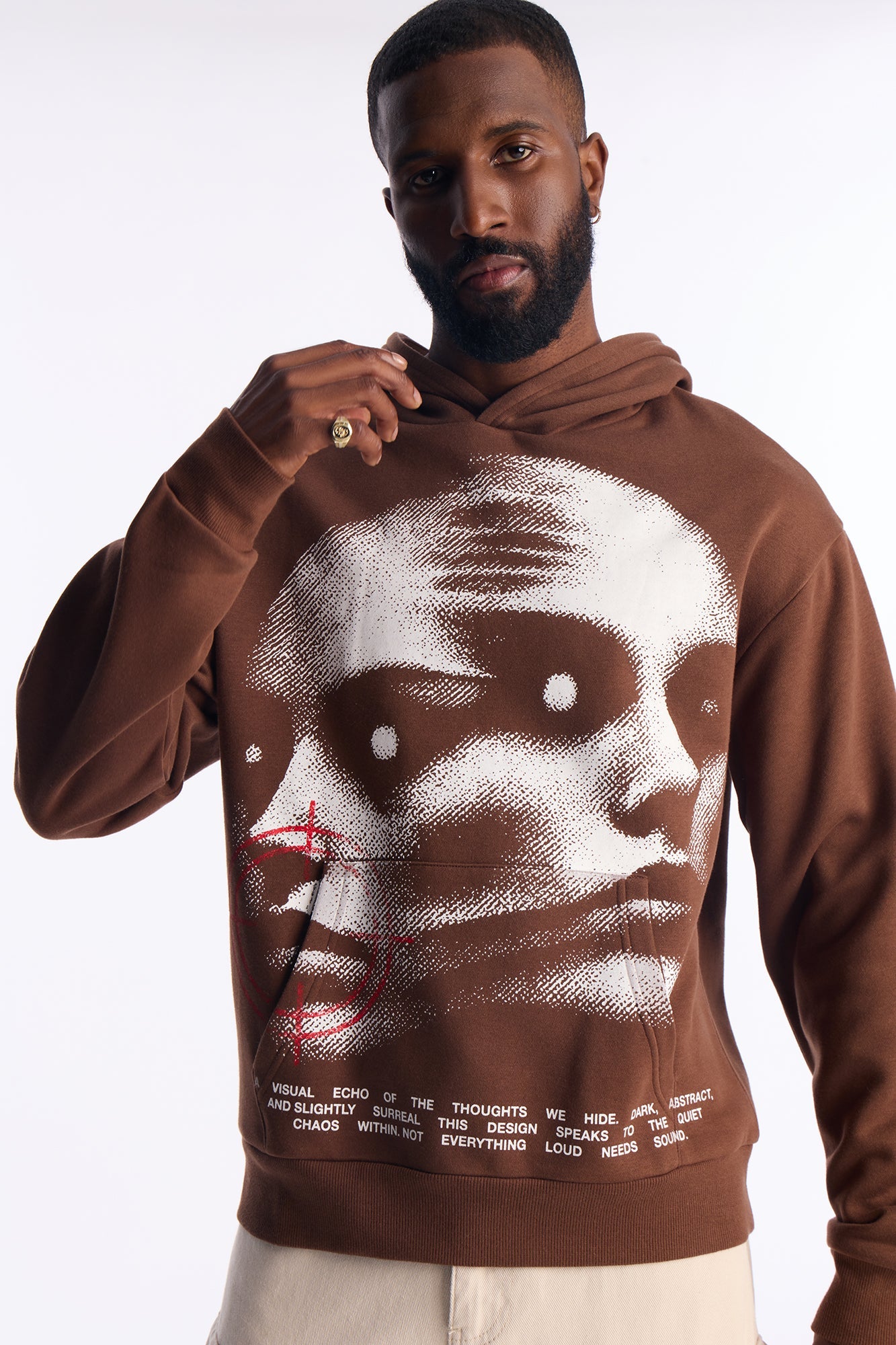 Echoes Hoodie - Brown