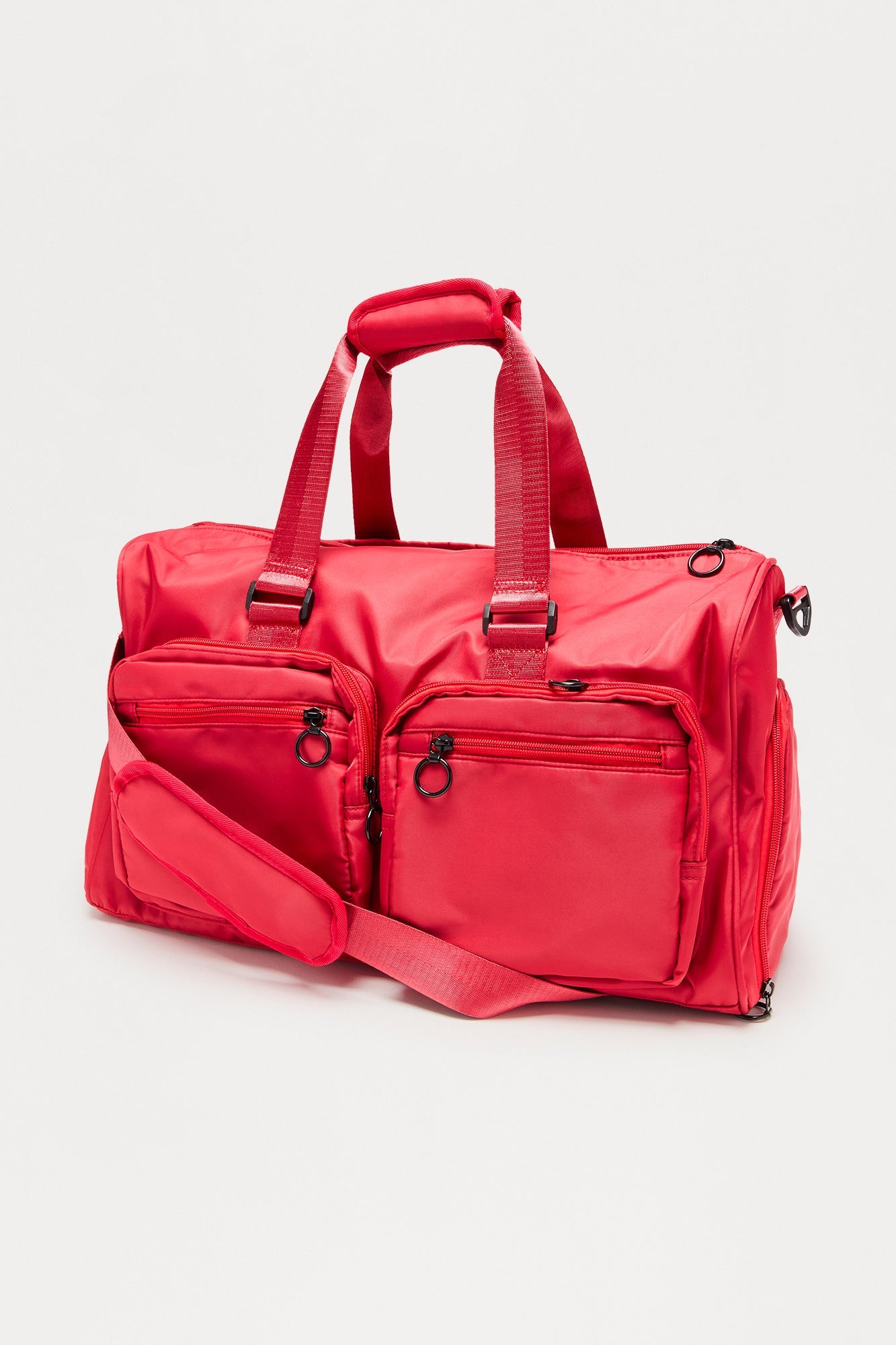 Travel Ready Mid Size Utility Duffle Bag - Red