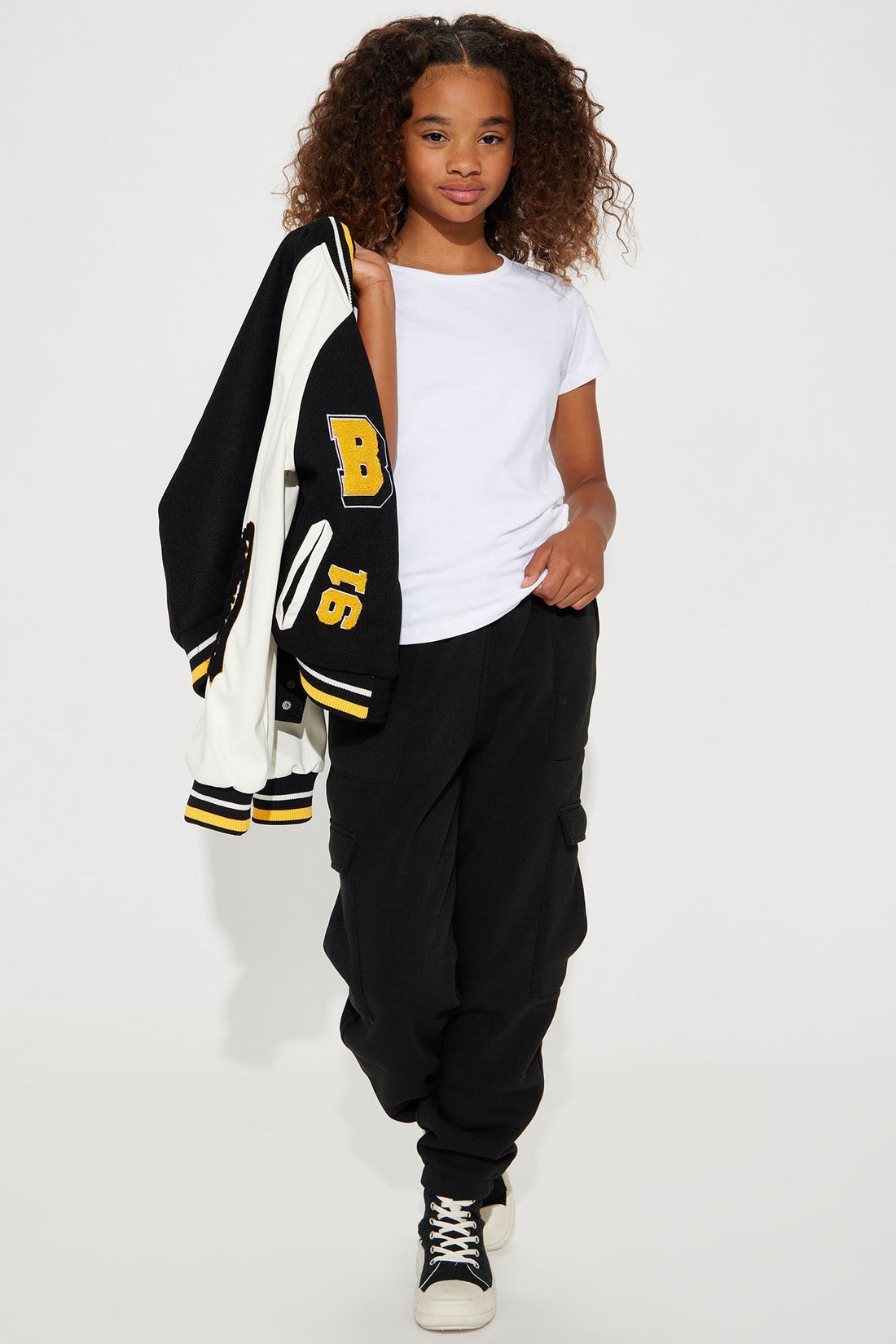 Mini Lily Crew Neck Top - White