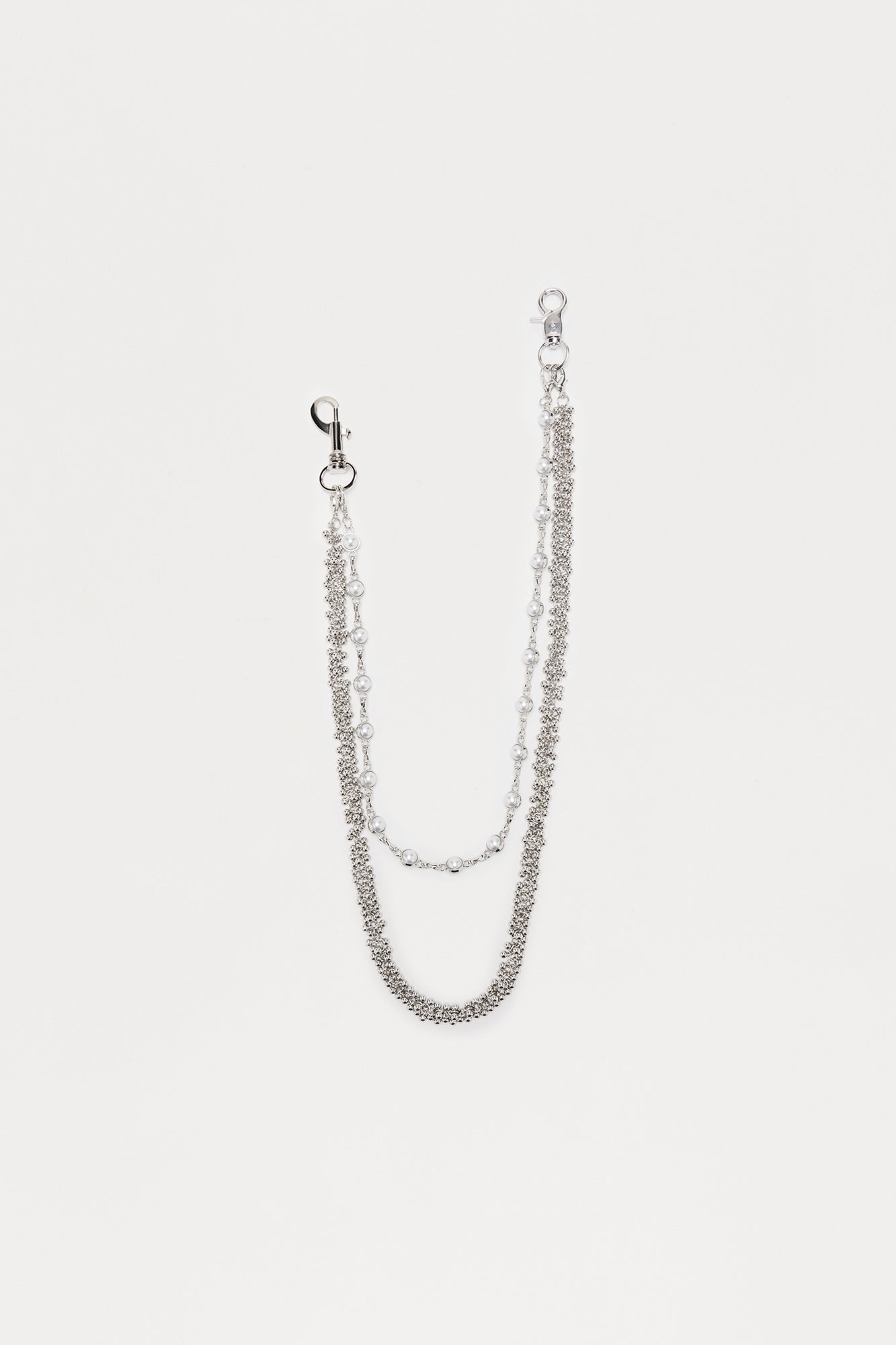 Twisted Pants Chain - Silver