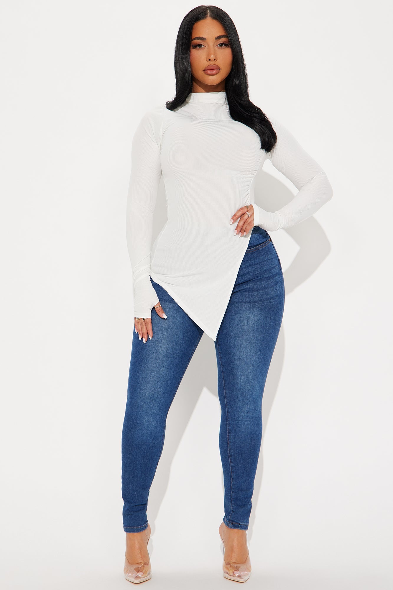Harmony Ribbed Top - Ivory