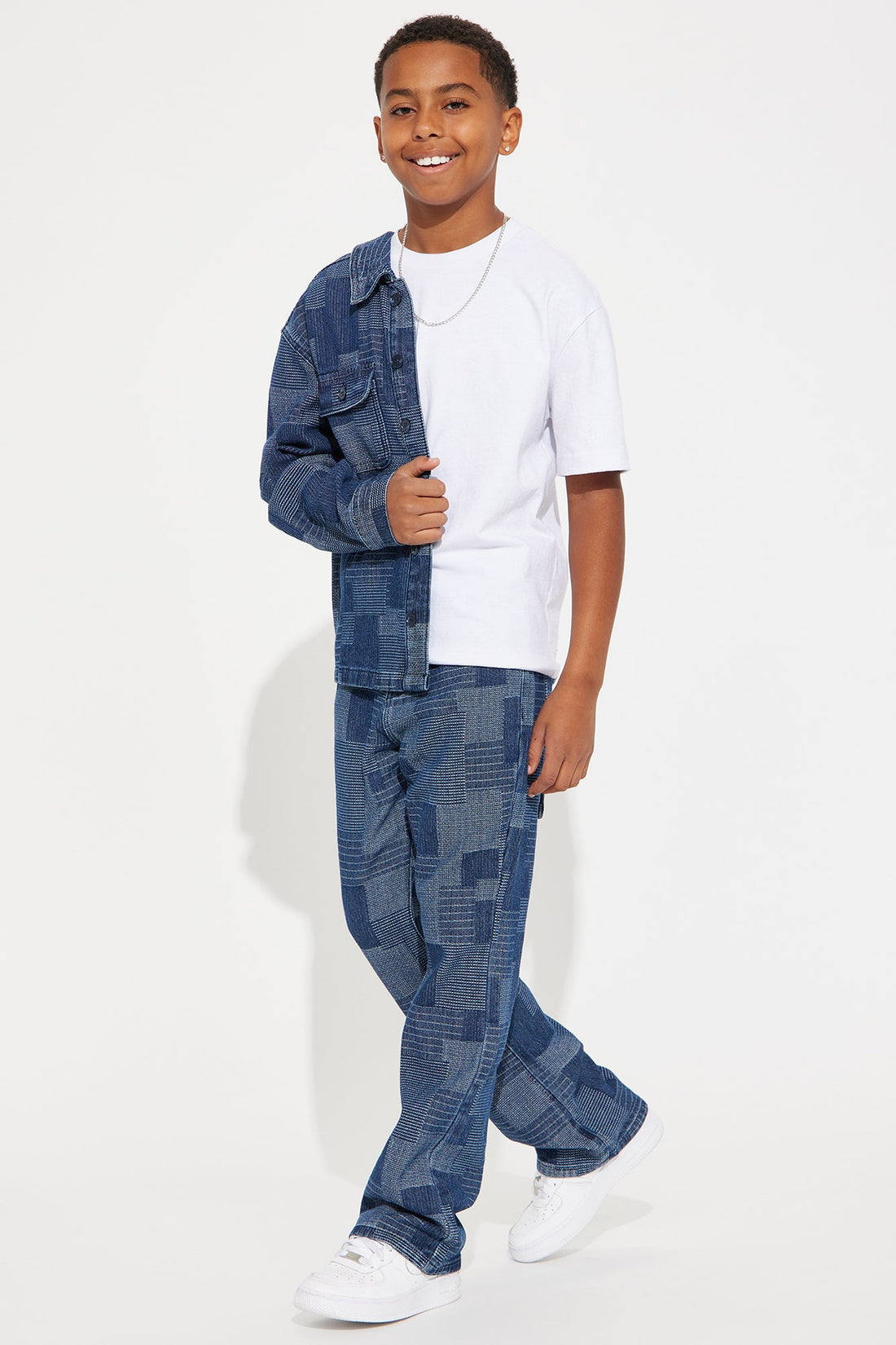 Mini Stockton Stacked Slim Flare Jeans - Indigo