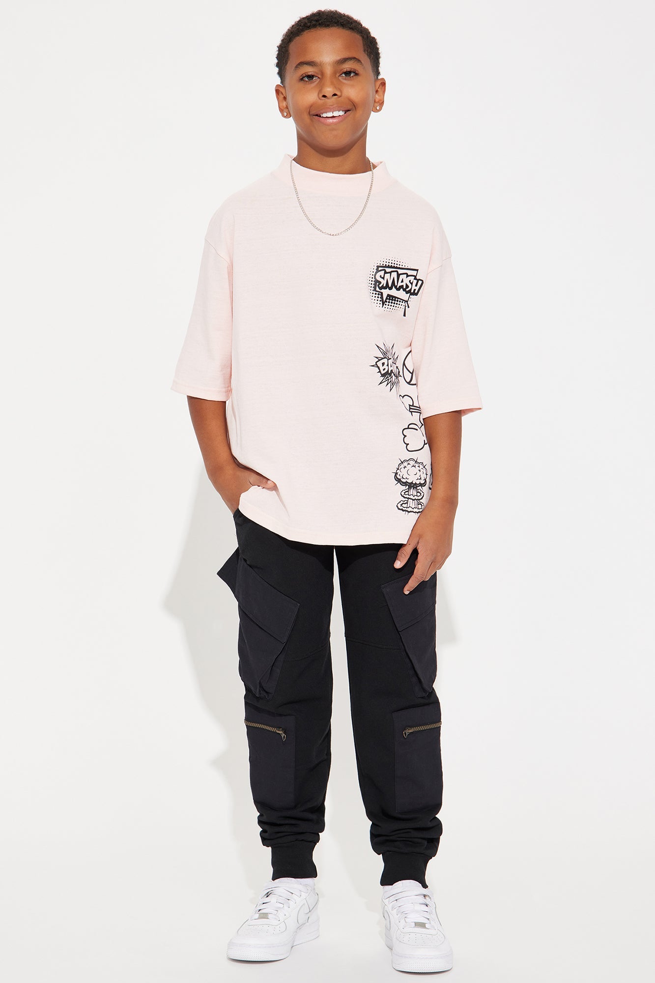 Mini Not Basic Fleece Jogger Pant - Black