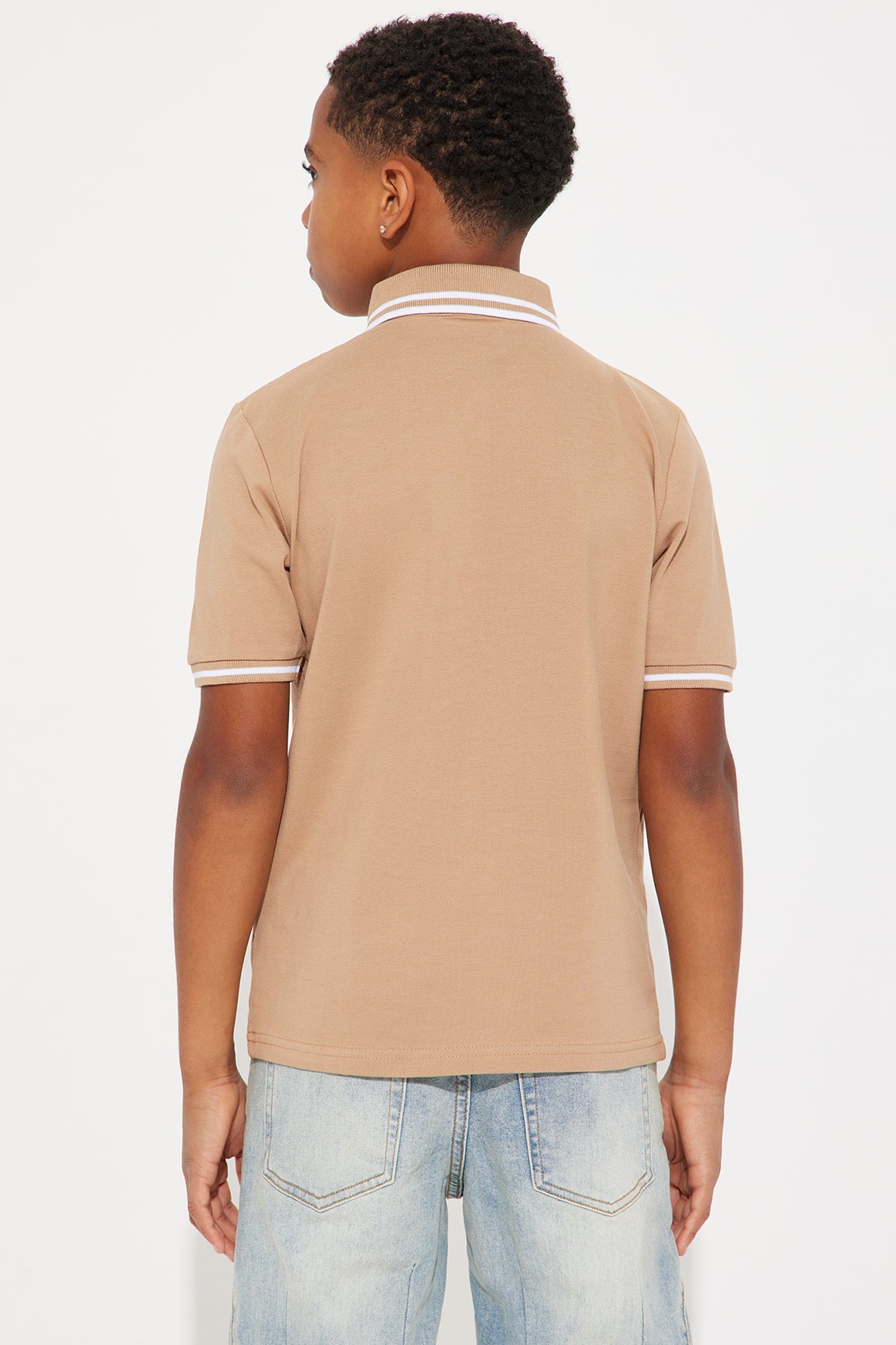 Mini Wilson Short Sleeve Polo - Khaki