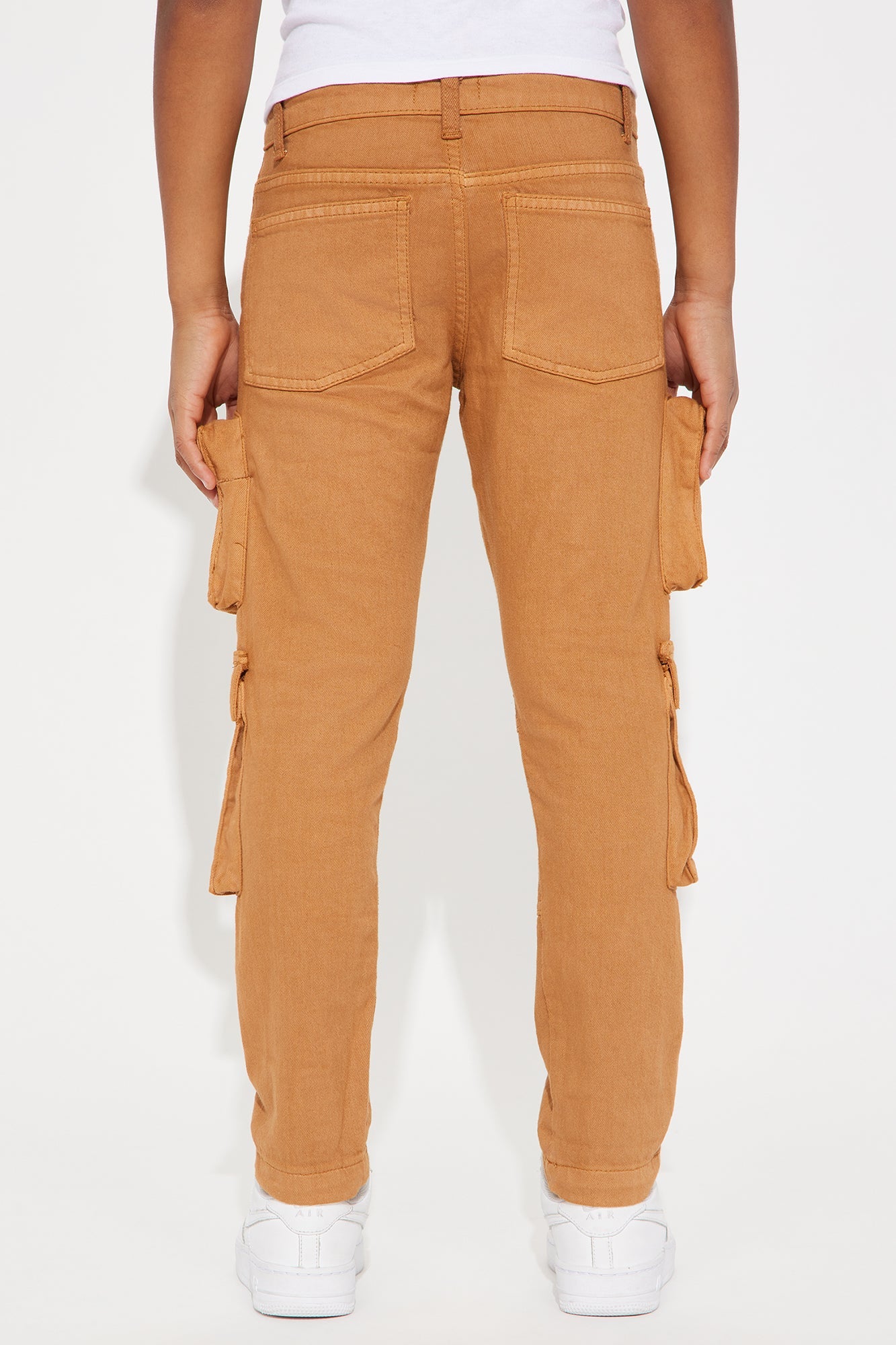 Mini Time Is Now Cargo Skinny Denim Jean - Brown