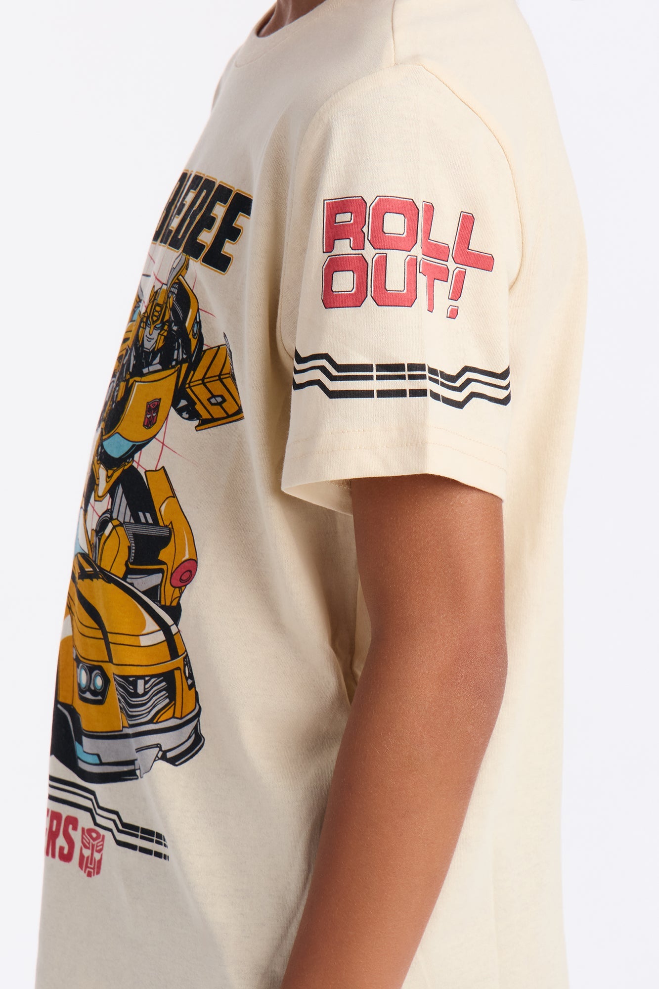 Mini Transformers Bumblebee Short Sleeve Tee - Cream