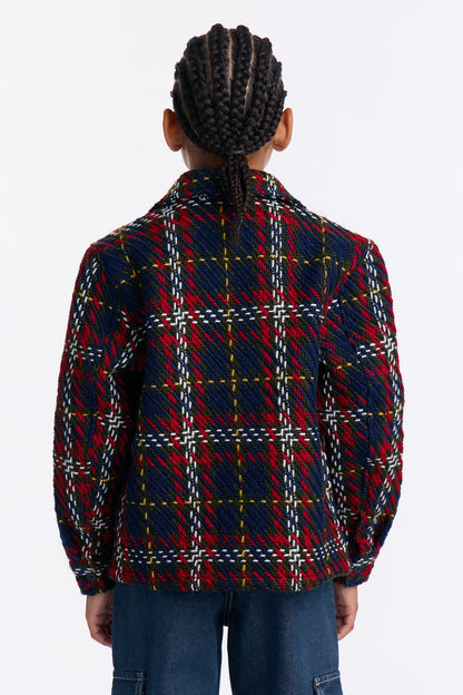 Mini Nepal Button Up Shirt - Navy