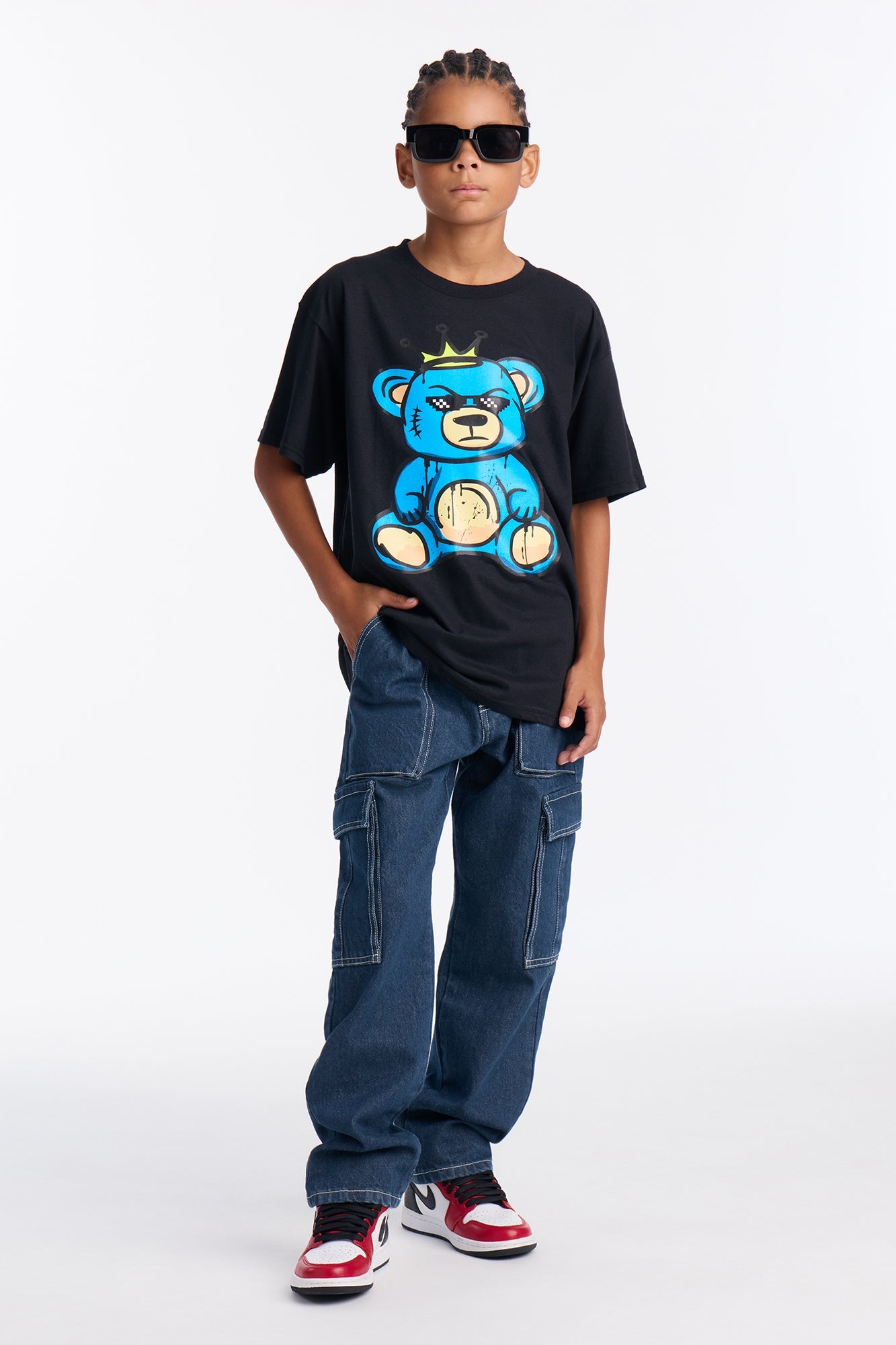 Mini Legendary Bear Short Sleeve Tee - Black
