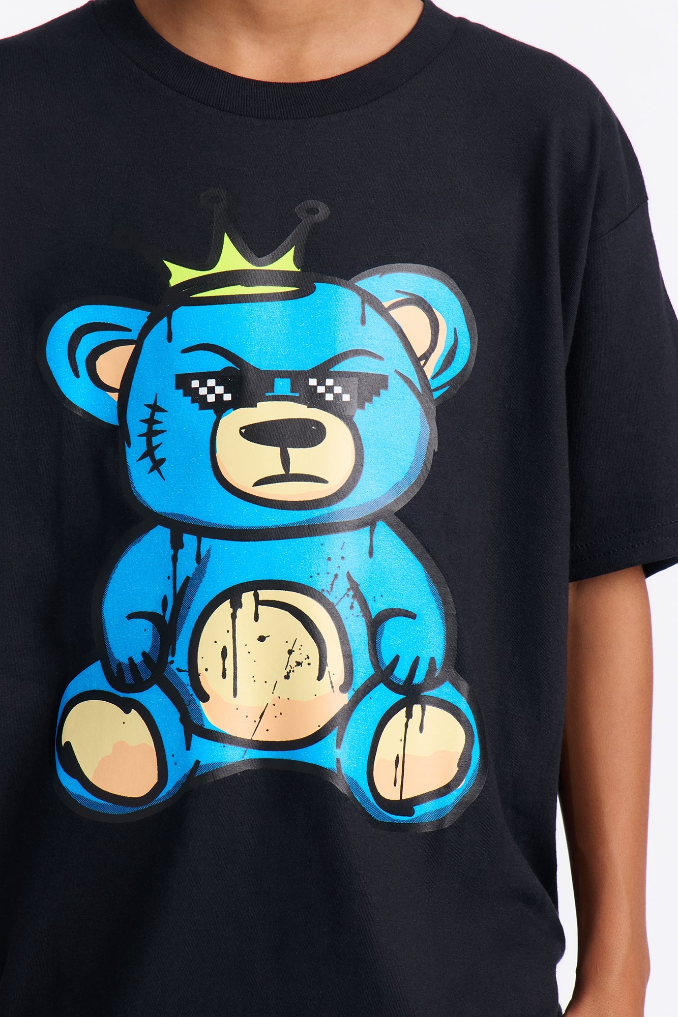 Mini Legendary Bear Short Sleeve Tee - Black