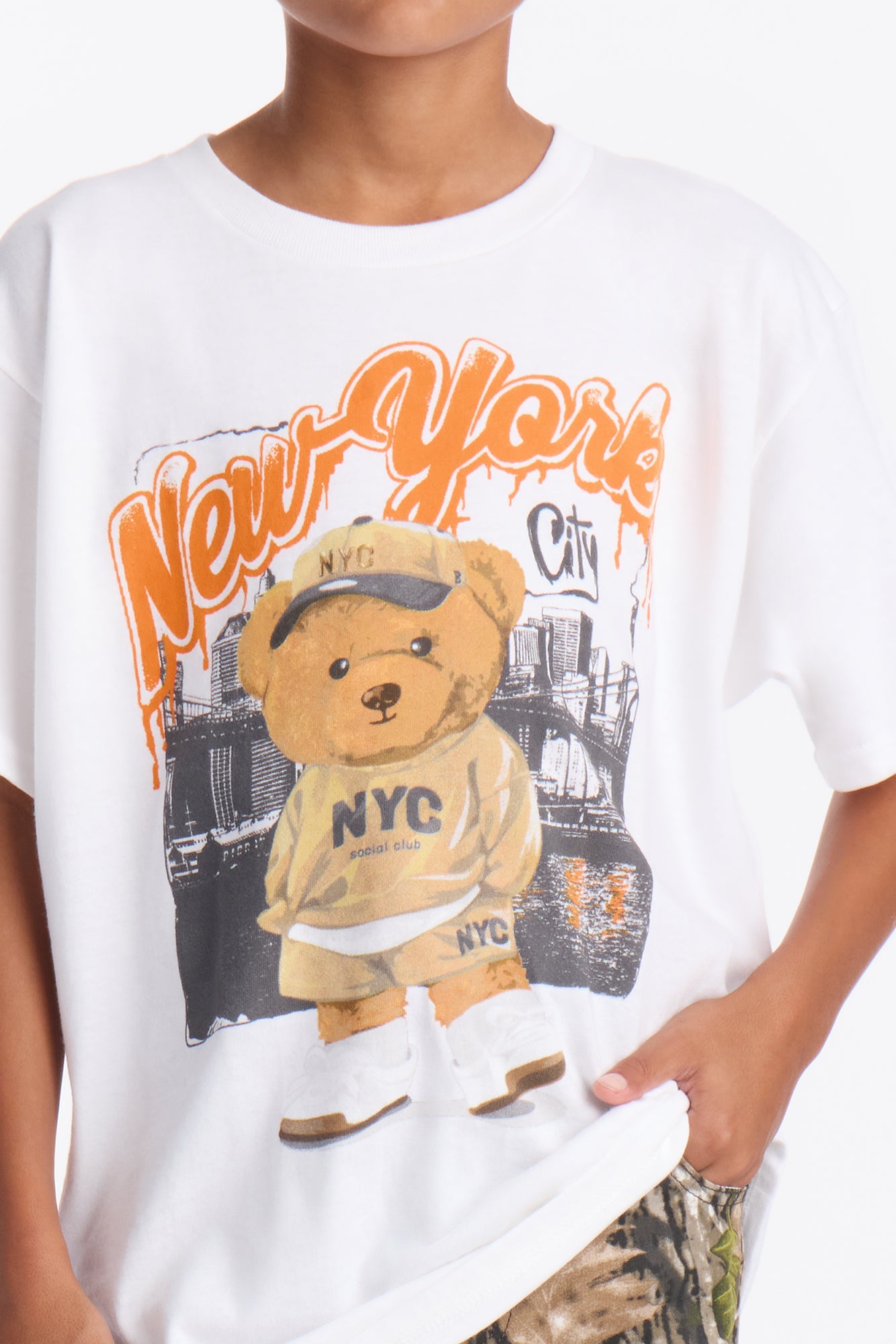 Mini NYC Life Short Sleeve Tee - White