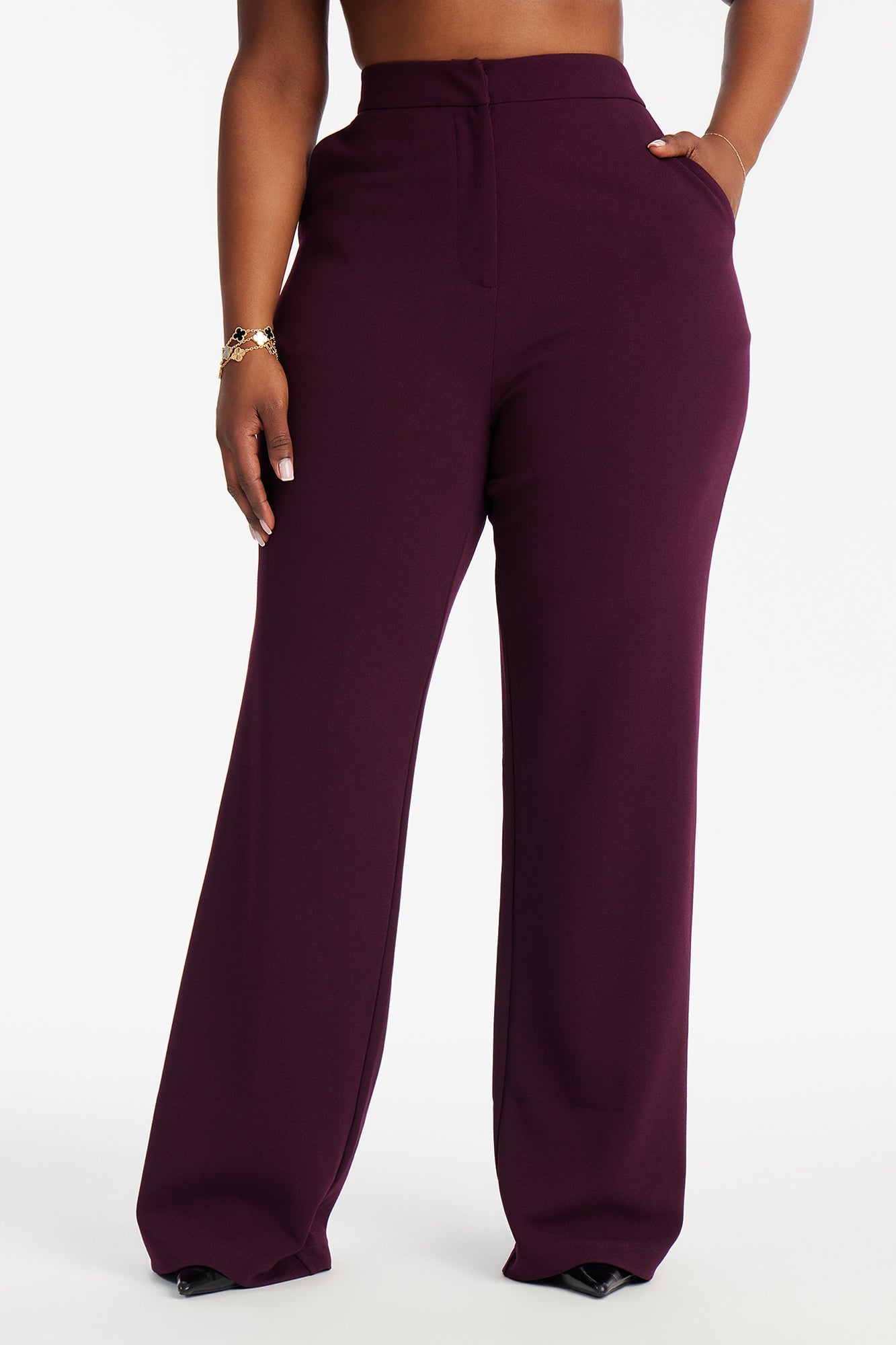 Core Competency Straight Leg Trouser - Plum