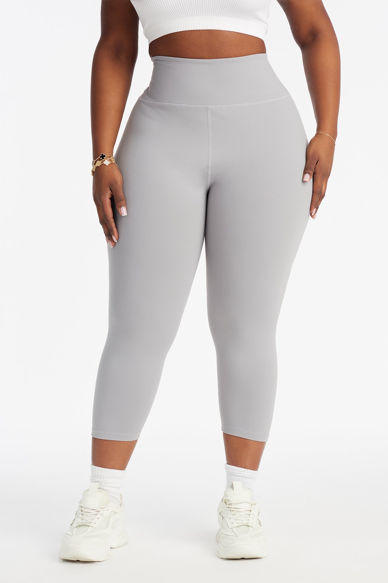 Flexibility Super Soft Capri Active Legging - Grey