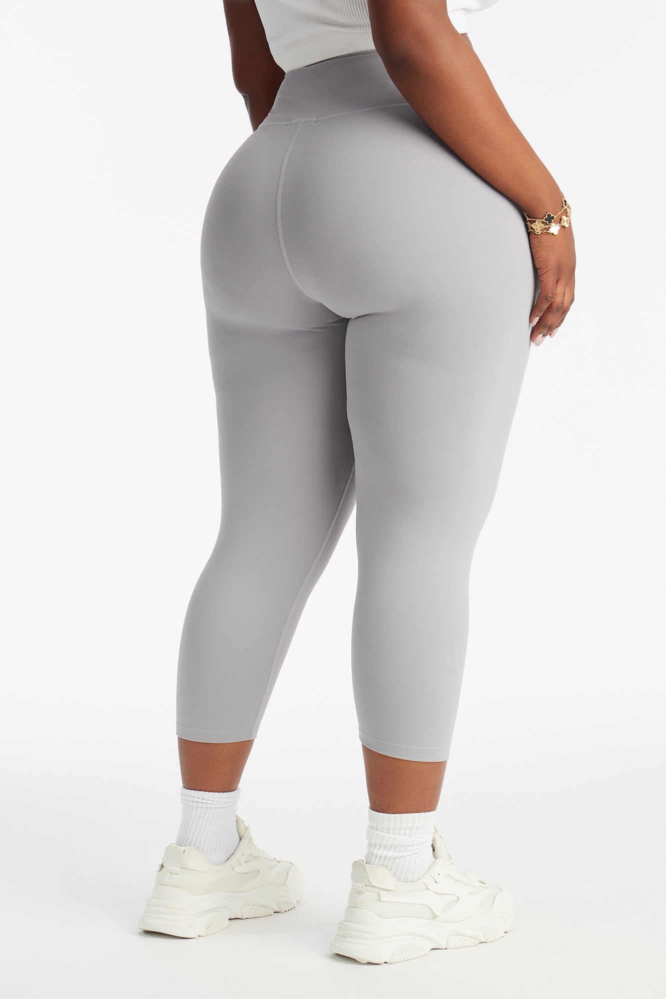 Flexibility Super Soft Capri Active Legging - Grey