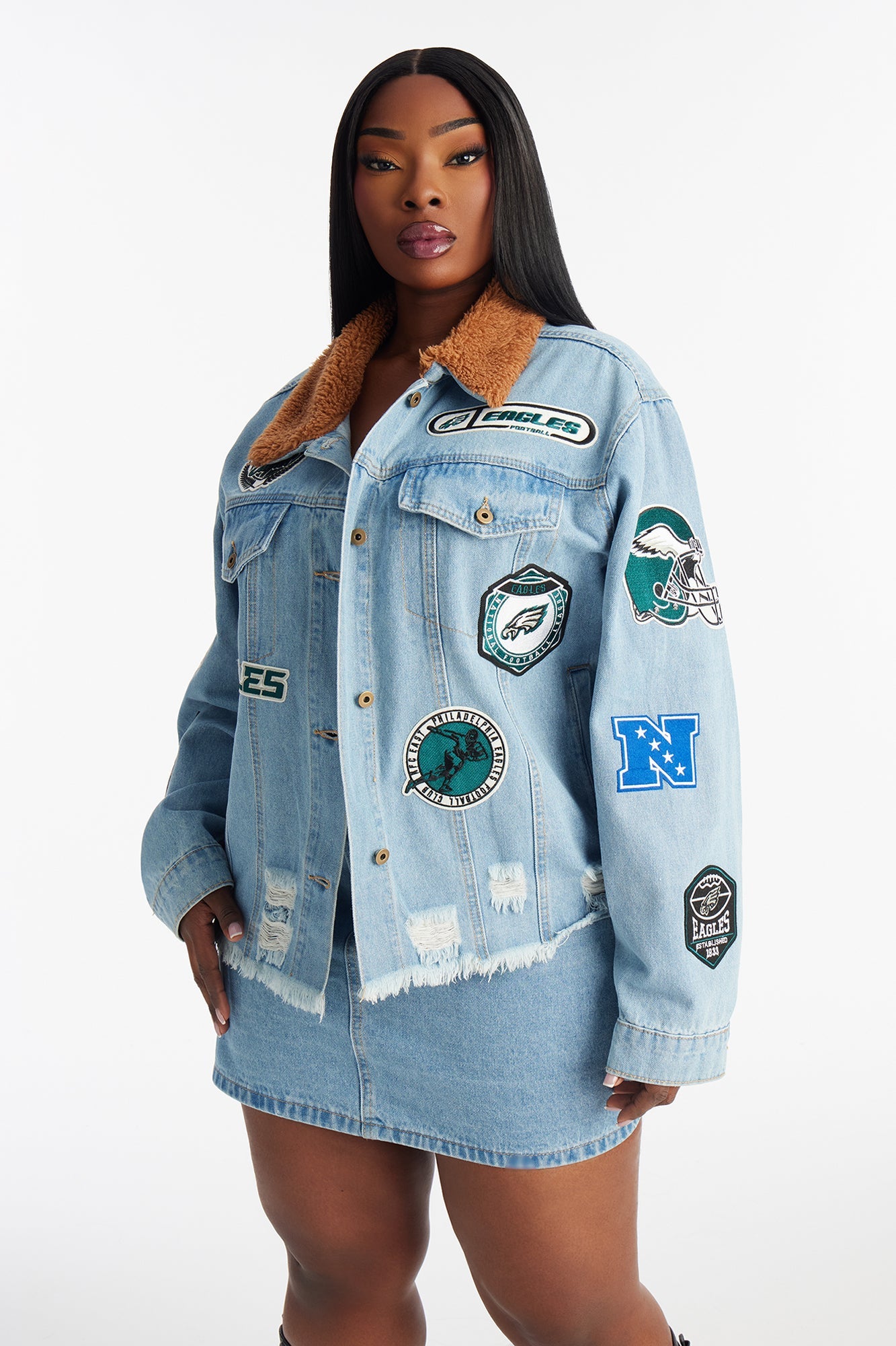 NFL Philly Eagles Denim Jacket - Denim
