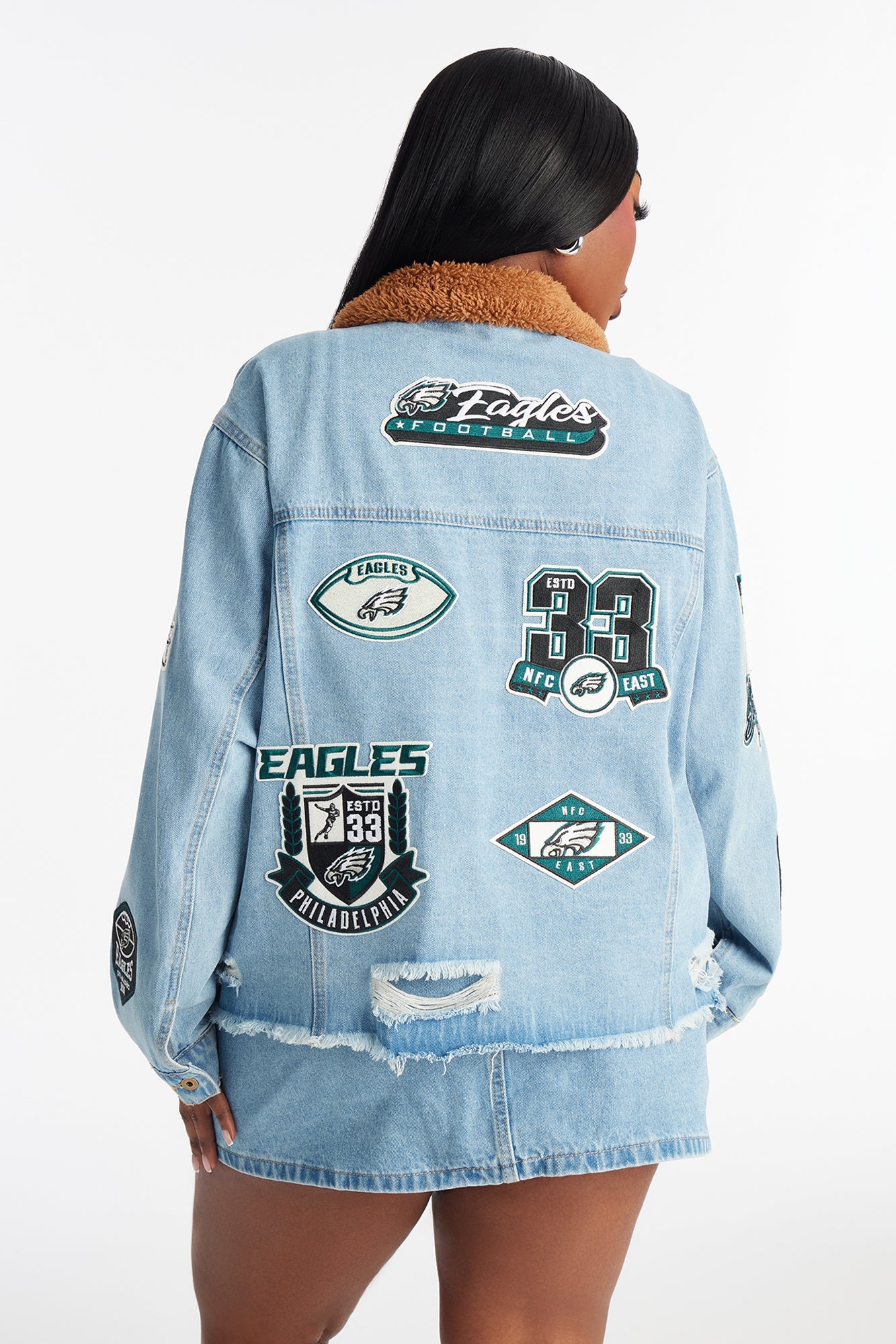 NFL Philly Eagles Denim Jacket - Denim