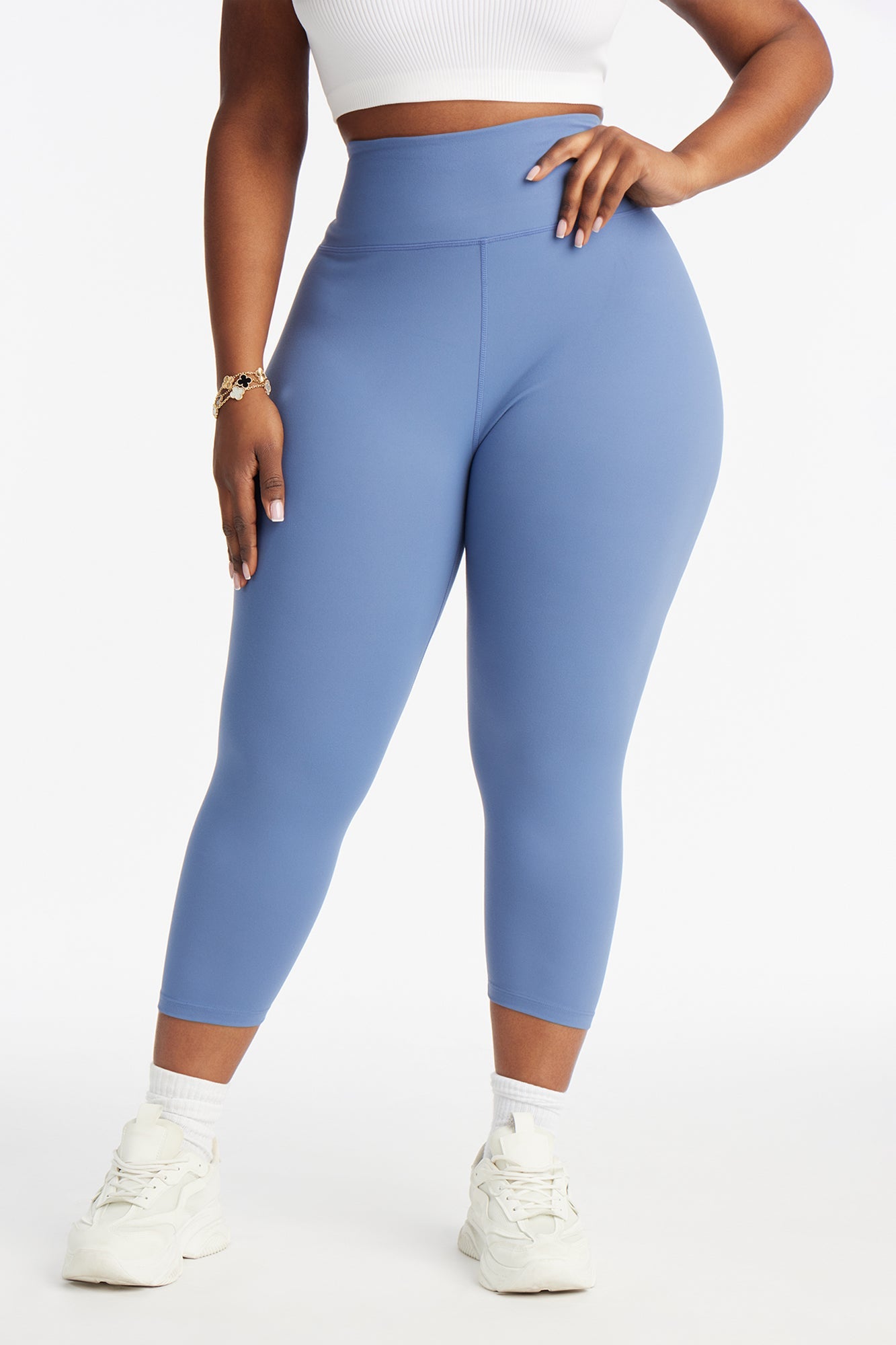 Flexibility Super Soft Capri Active Legging - Slate Blue