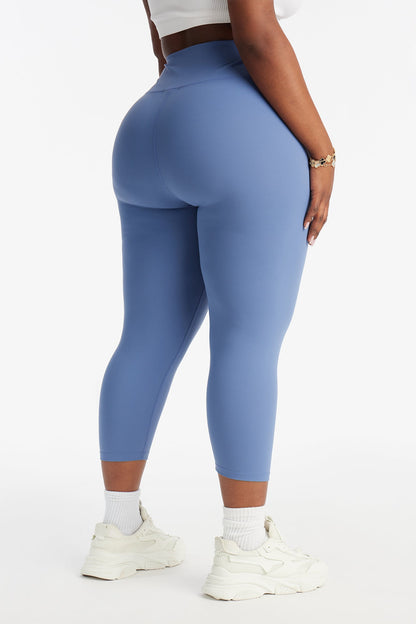 Flexibility Super Soft Capri Active Legging - Slate Blue