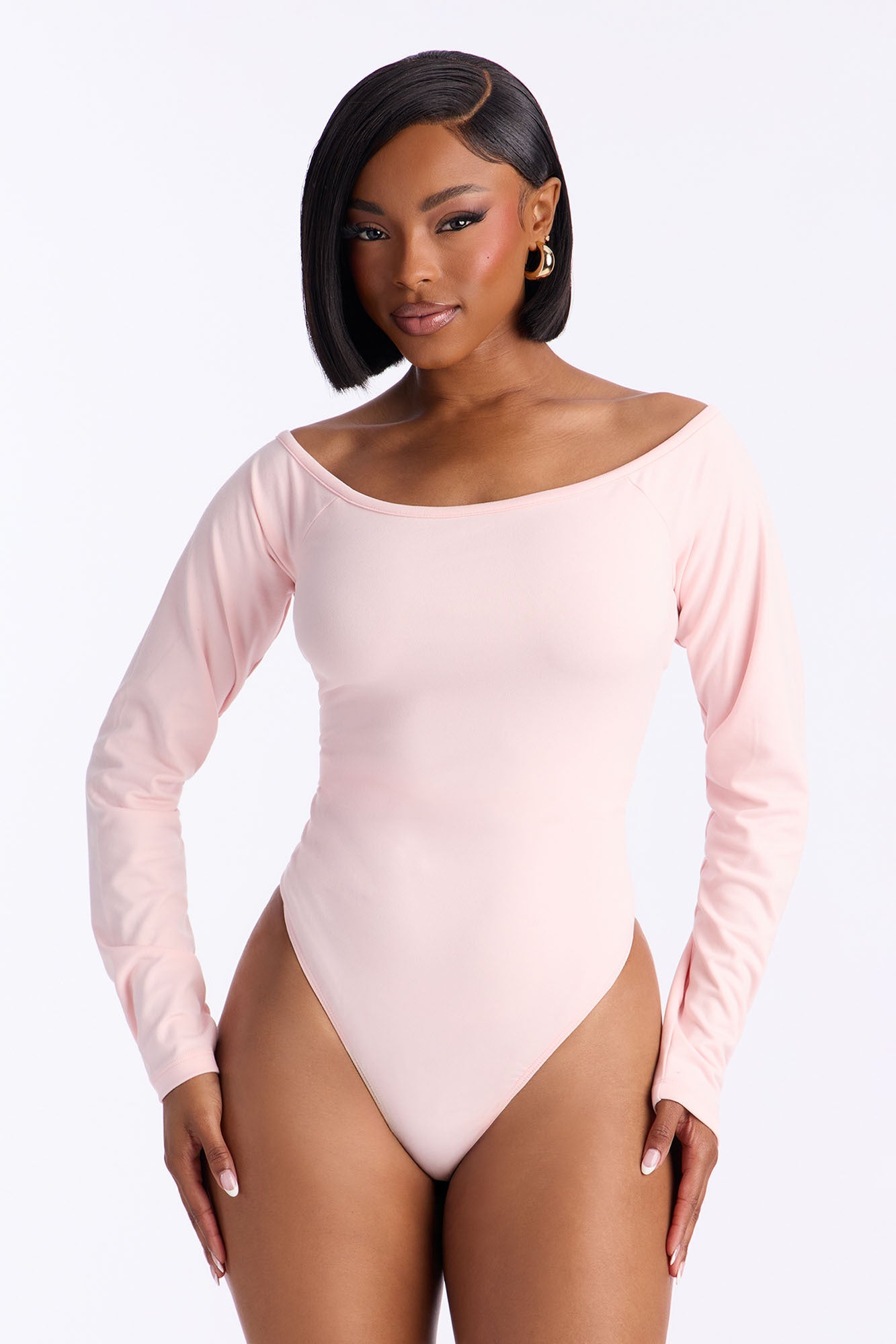 Jasmine Bodysuit Jogger Set - Light Pink