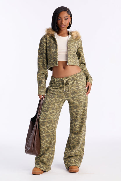Cody Camo Fleece Hoodie Pant Set - Camouflage