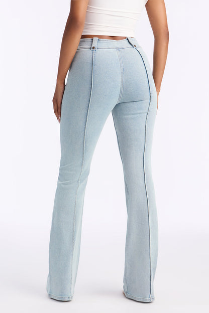 Hollywood Starlet Stretch Flare Jeans - Light Wash