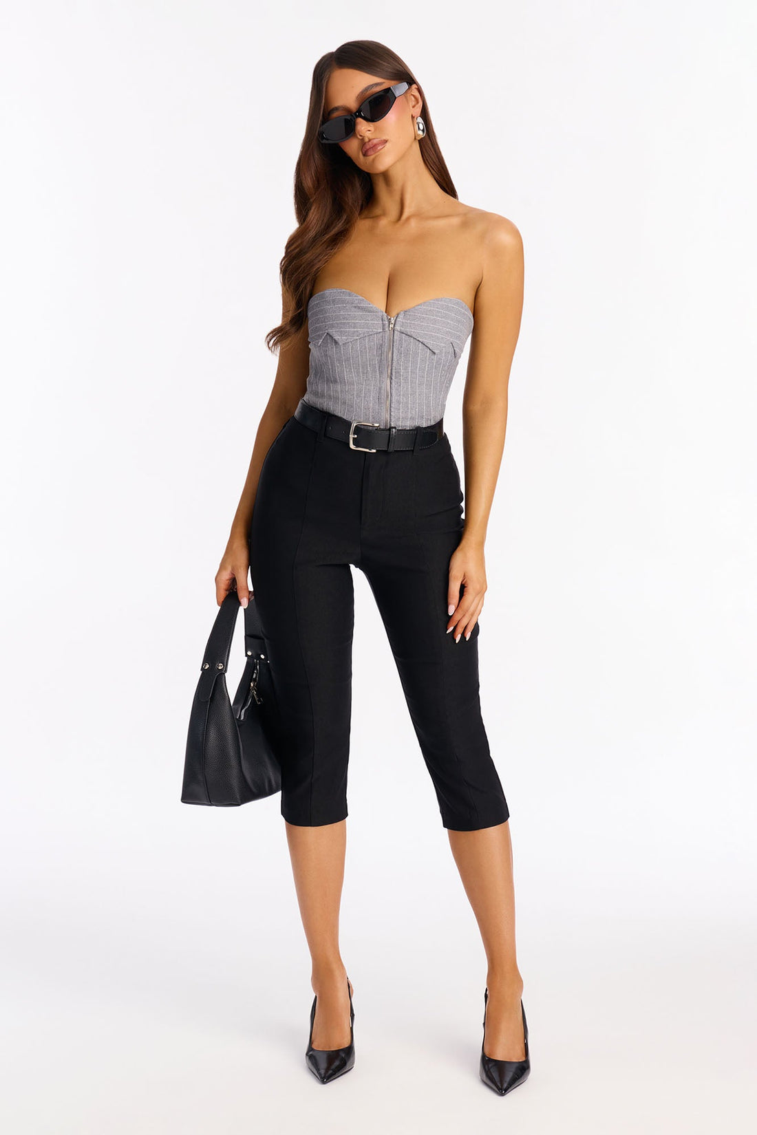 Office Siren Capri Pant - Black