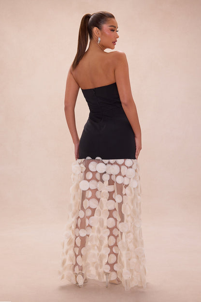 Kristiana Strapless Maxi Dress - Black