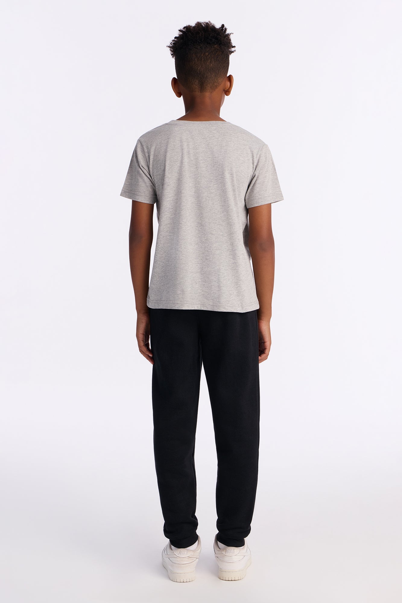 Mini New York City Vibe Jogger Pant Set - Heather/Combo
