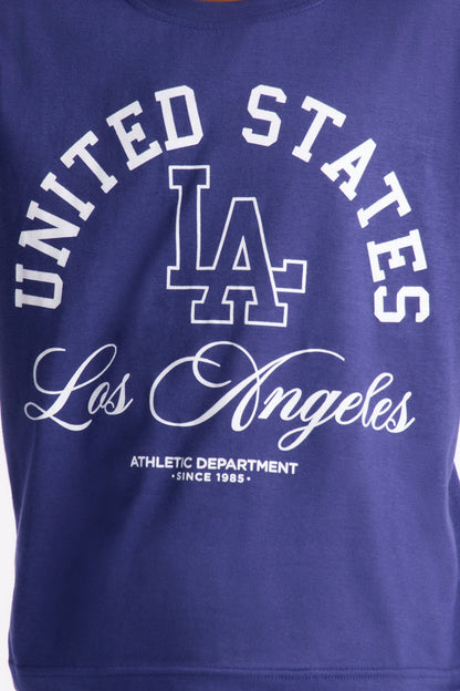Mini United States Los Angeles Jogger Pant Set - Navy/combo