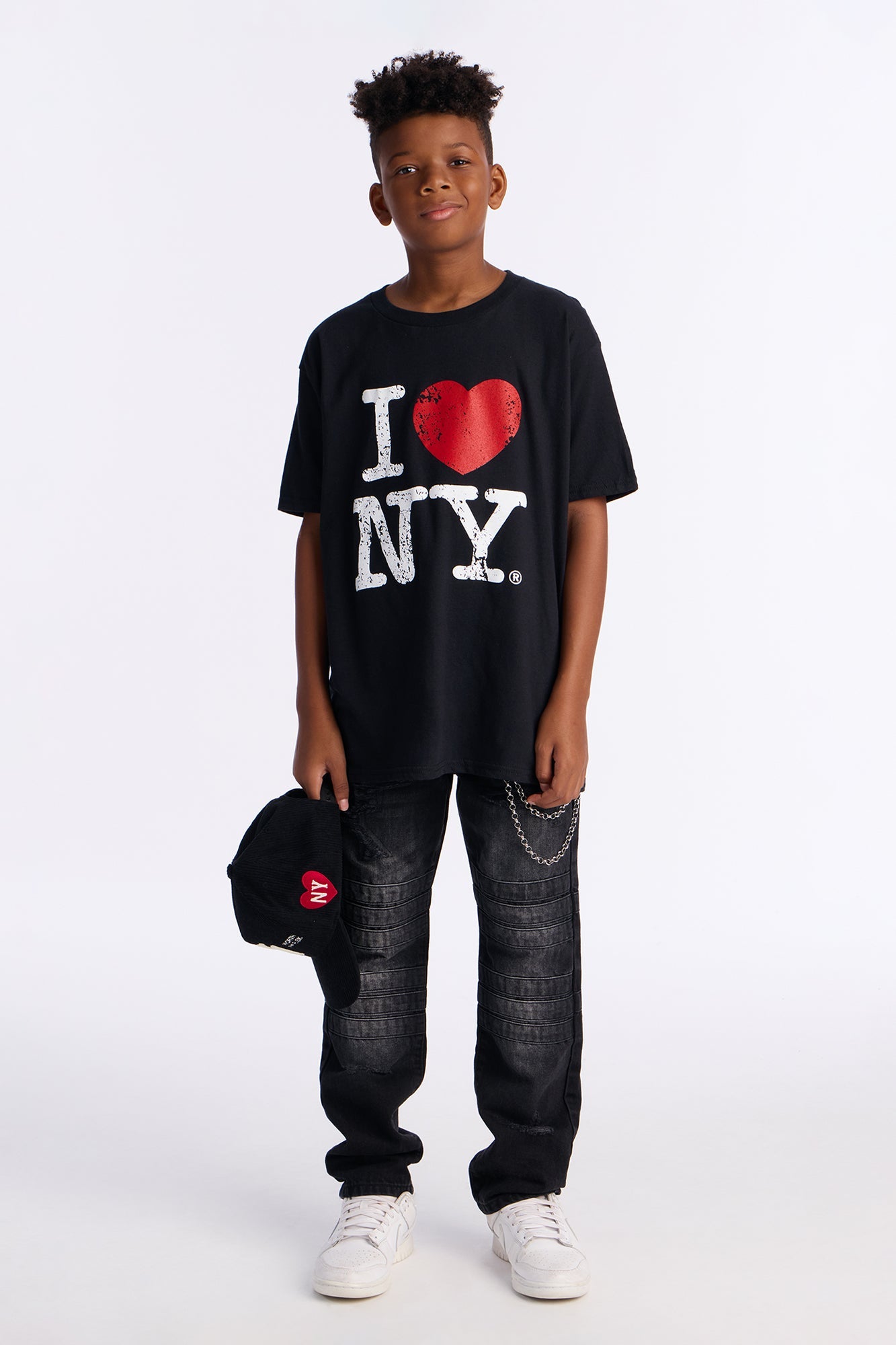 Mini I Love NY Short Sleeve Tee - Black