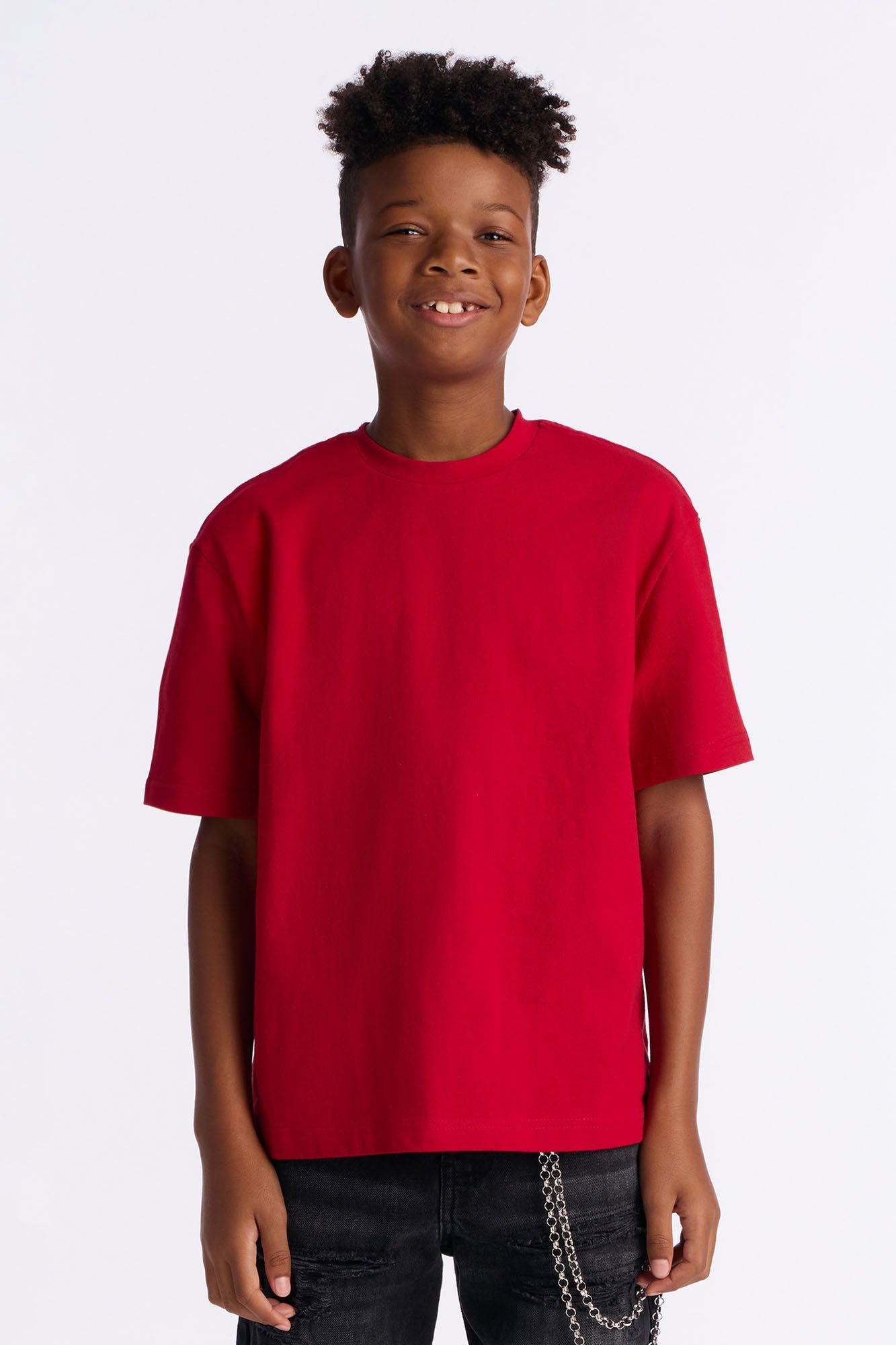 Mini Oversized Heavyweight Tee 240GSM - Red