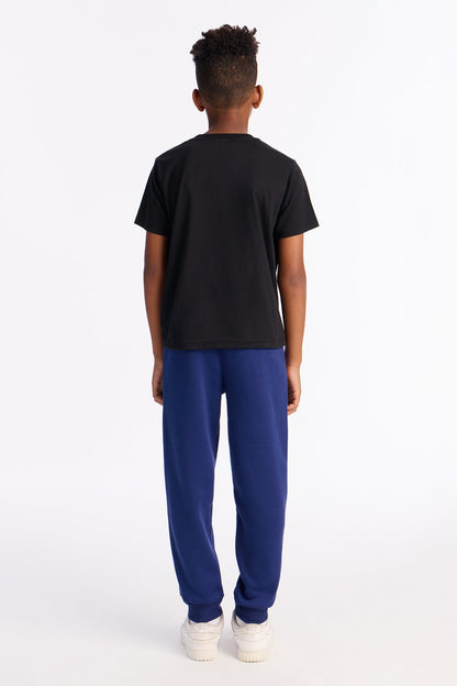 Mini Hustle And Work Hard Jogger Pant Set - Black/combo