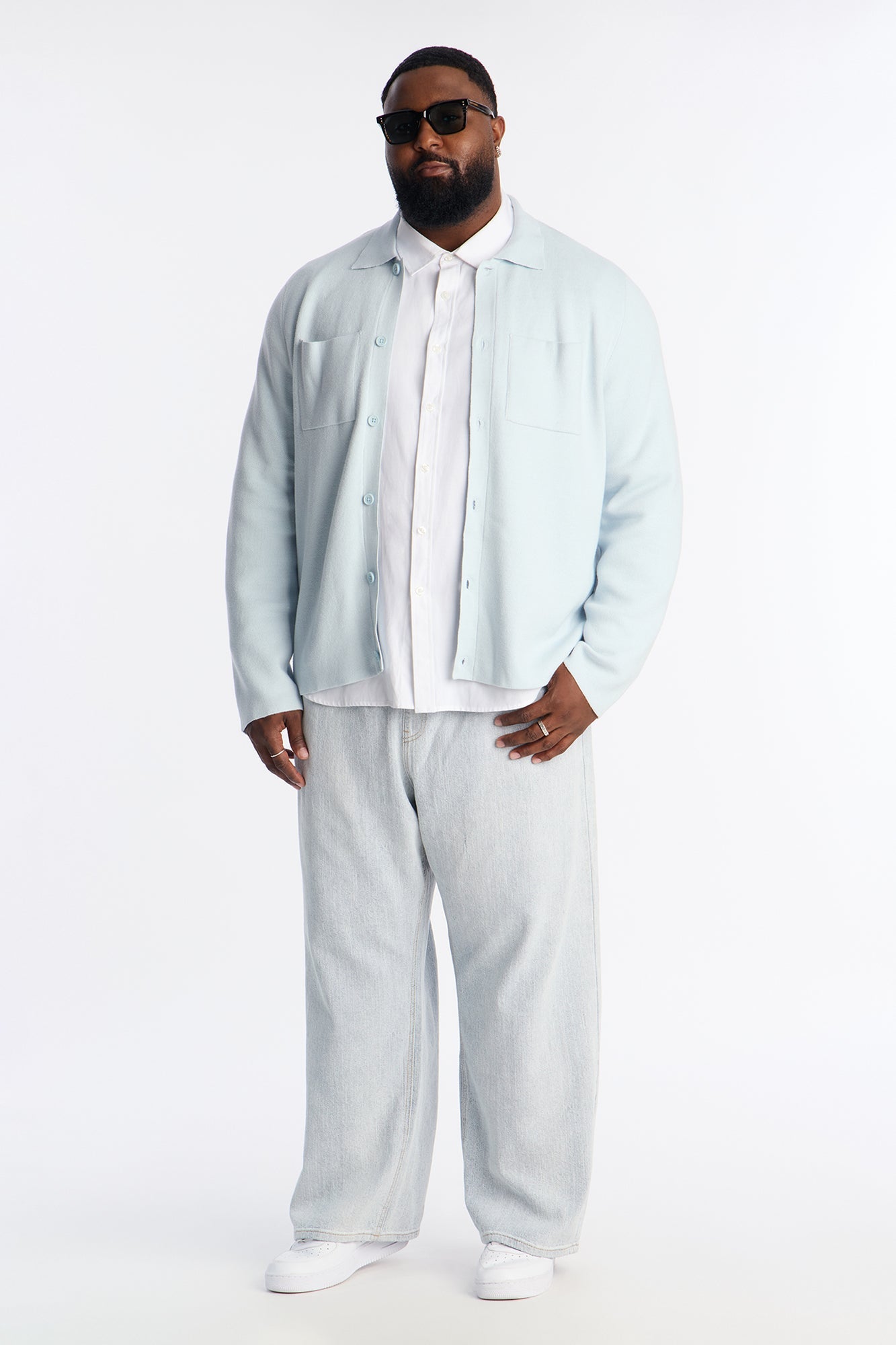 Daily Cardigan Sweater - Blue