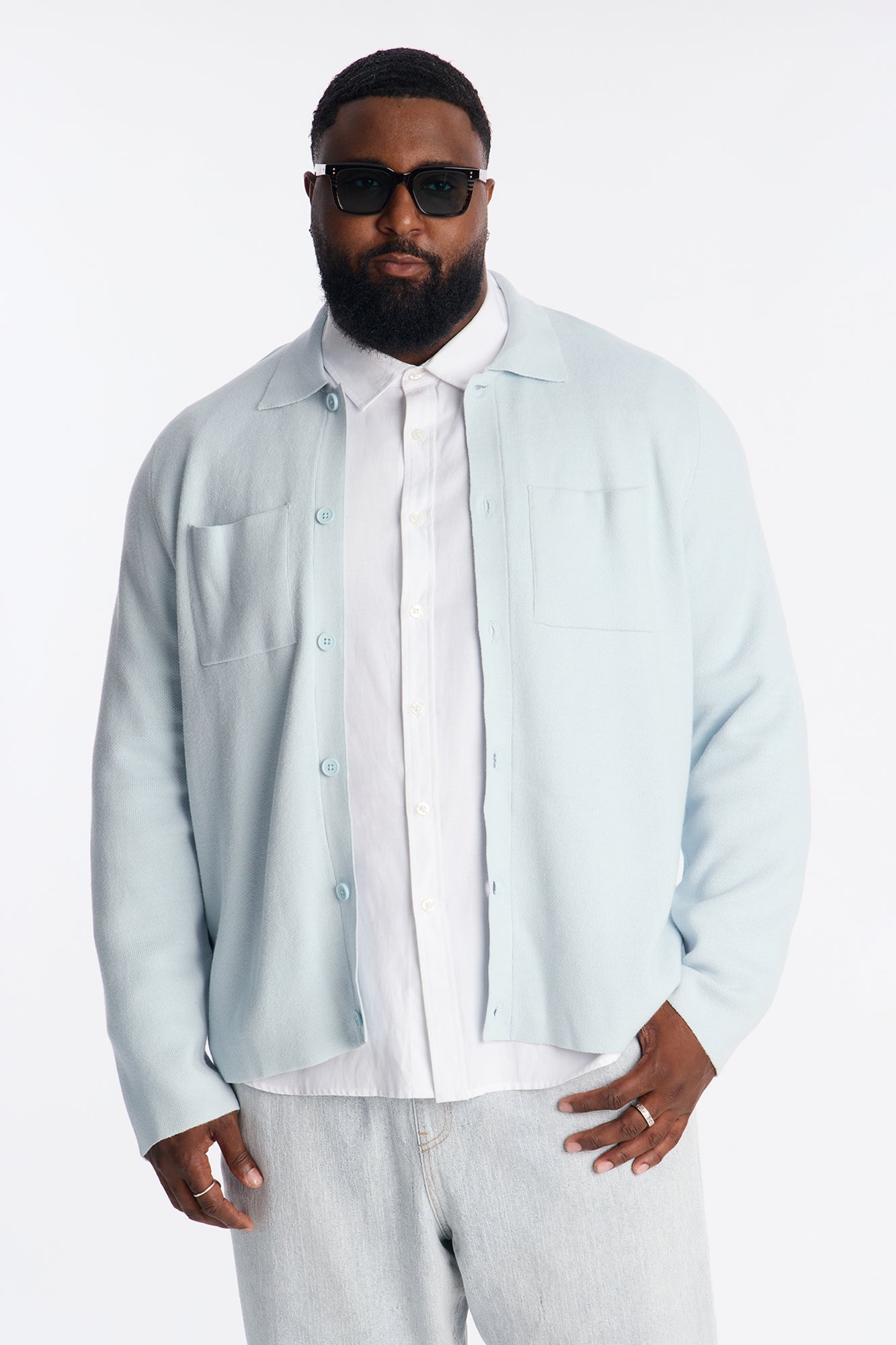 Daily Cardigan Sweater - Blue