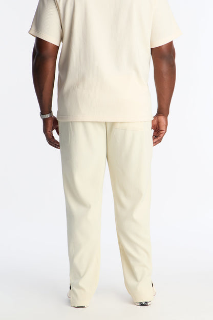 Show Up Slim Slit Pants - Off White