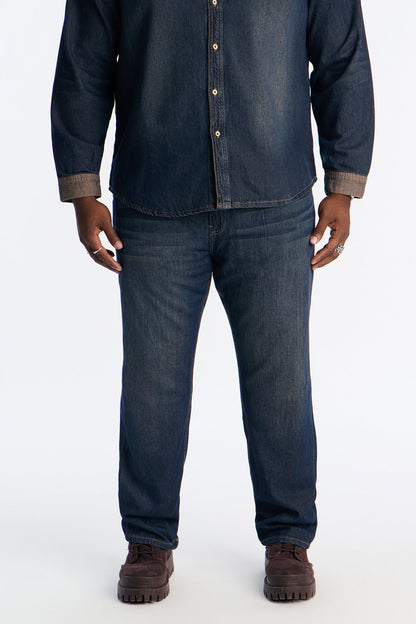 Straight Dual Tone Jean - Indigo
